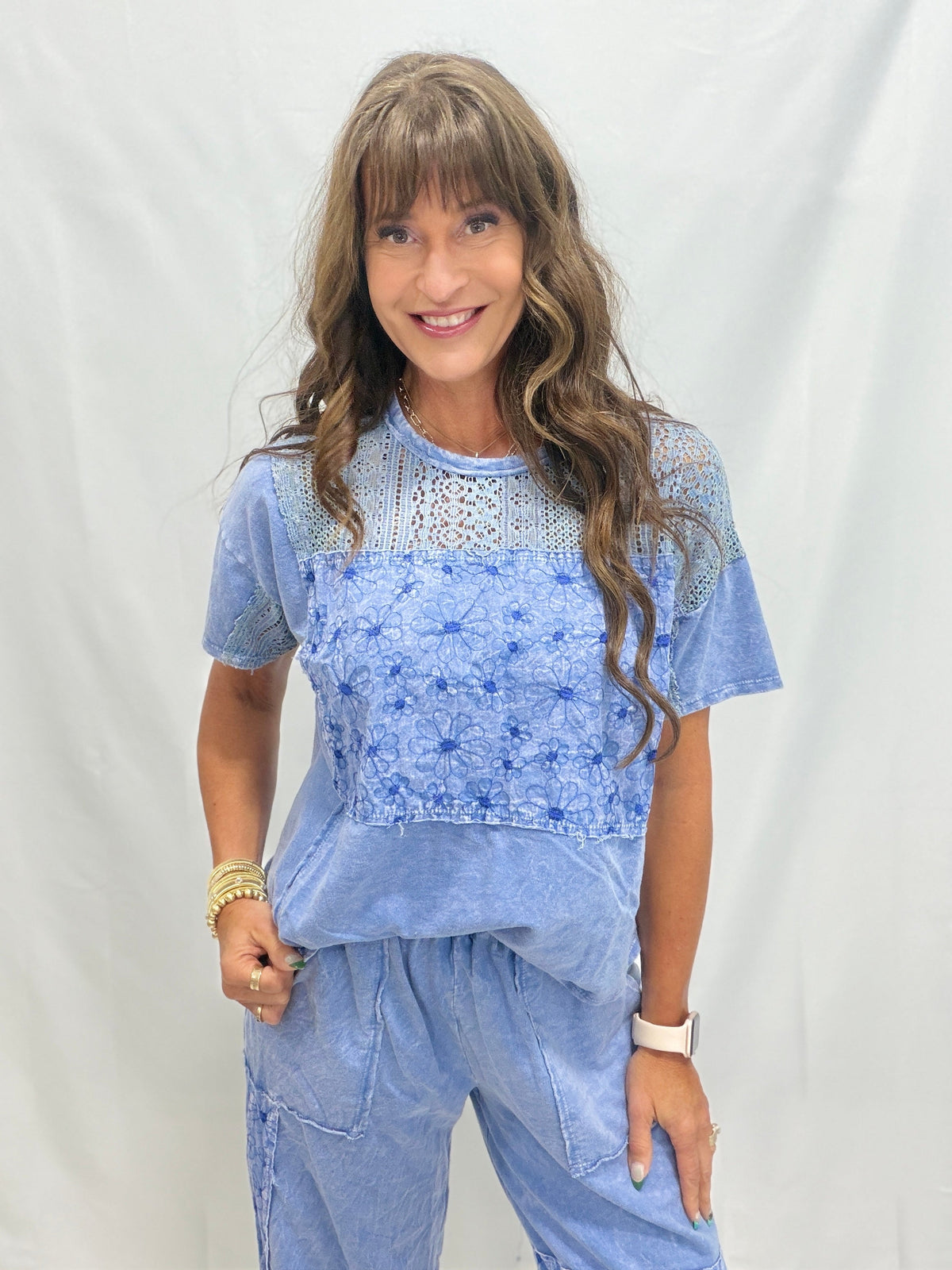 Spring Calls Patched Boho Top In 2 Colors