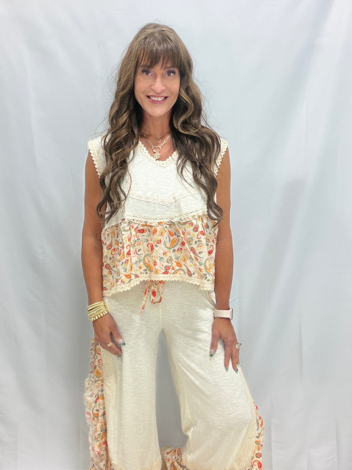 POL Home Sweet Harmony Sleeveless Trim Detail Top In 3 Colors