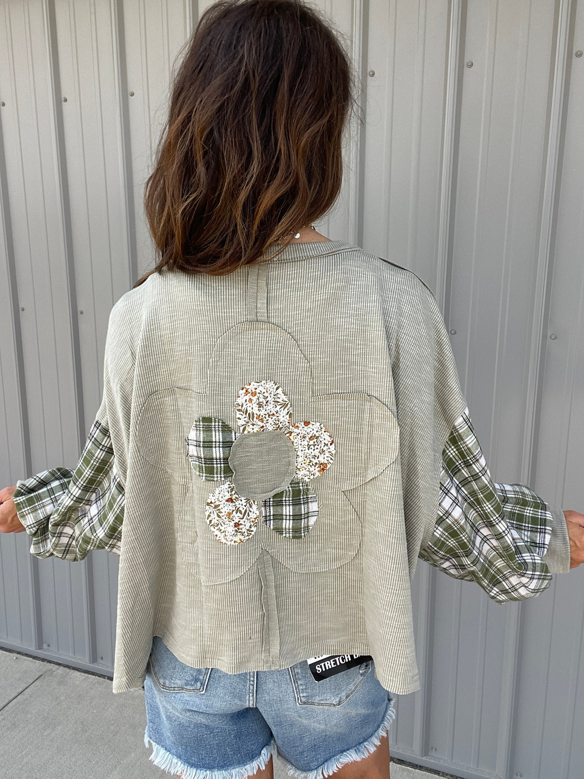 POL Rustic Bloom Knit Top In 4 Colors: Sage, Mocha, Rose *Final Sale*