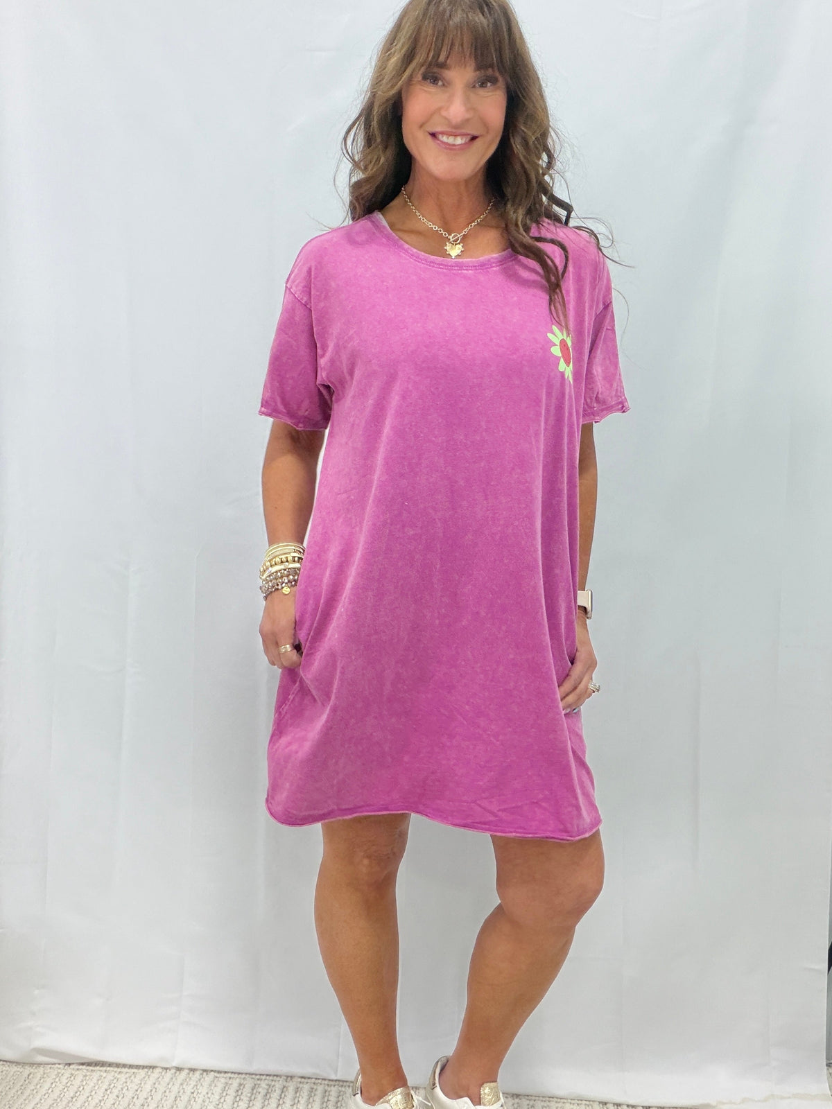 Just A Little Extra Floral Print Tunic Dress In 3 Colors