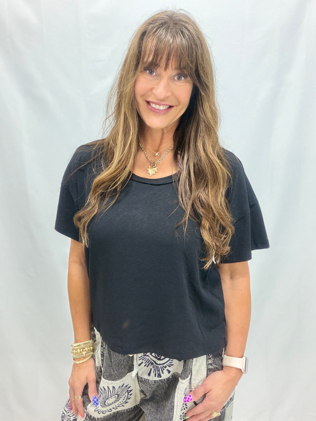 POL Louisiana Moon Short Sleeve Top In 4 Colors