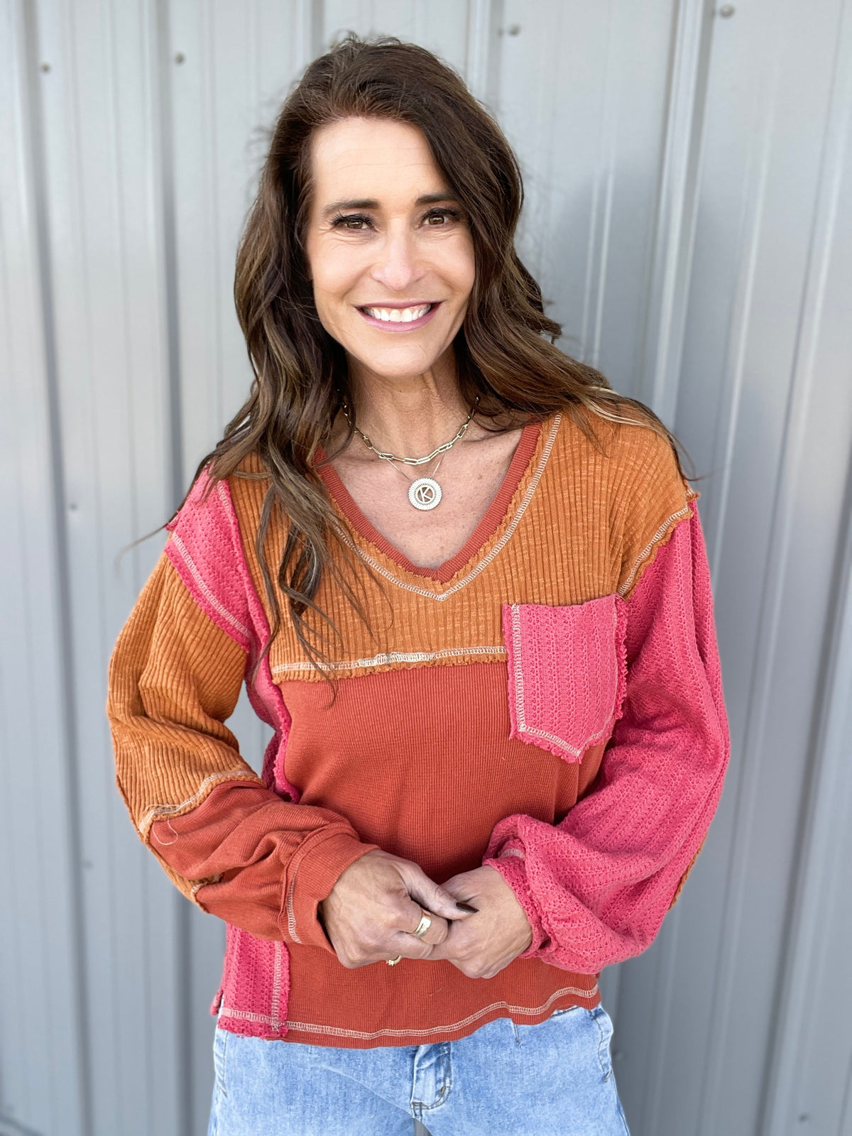 POL Take On The World Thermal Top In 2 Colors *Final Sale*