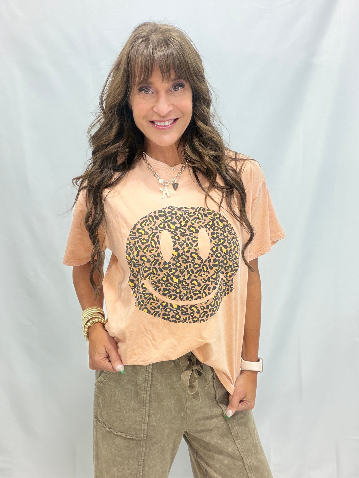 Wild Smile Mineral Washed Oversized Top In 4 Colors