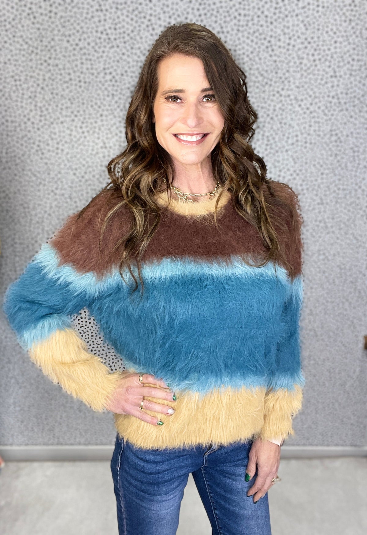 Drifting Away Colorblocked Sweater *Final Sale*