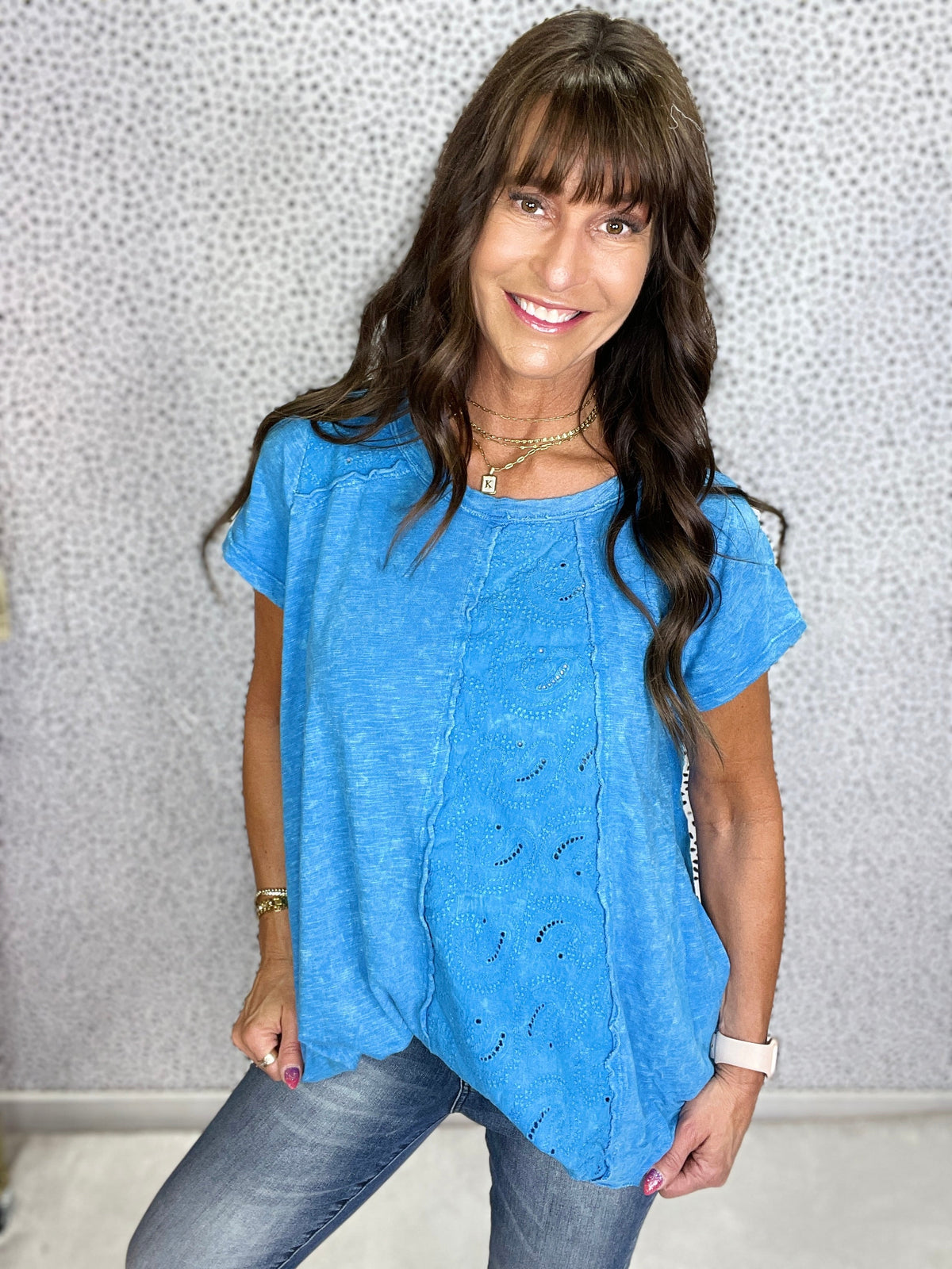 Paisley Haze Mineral Washed Tunic Top In 2 Colors *Final Sale*