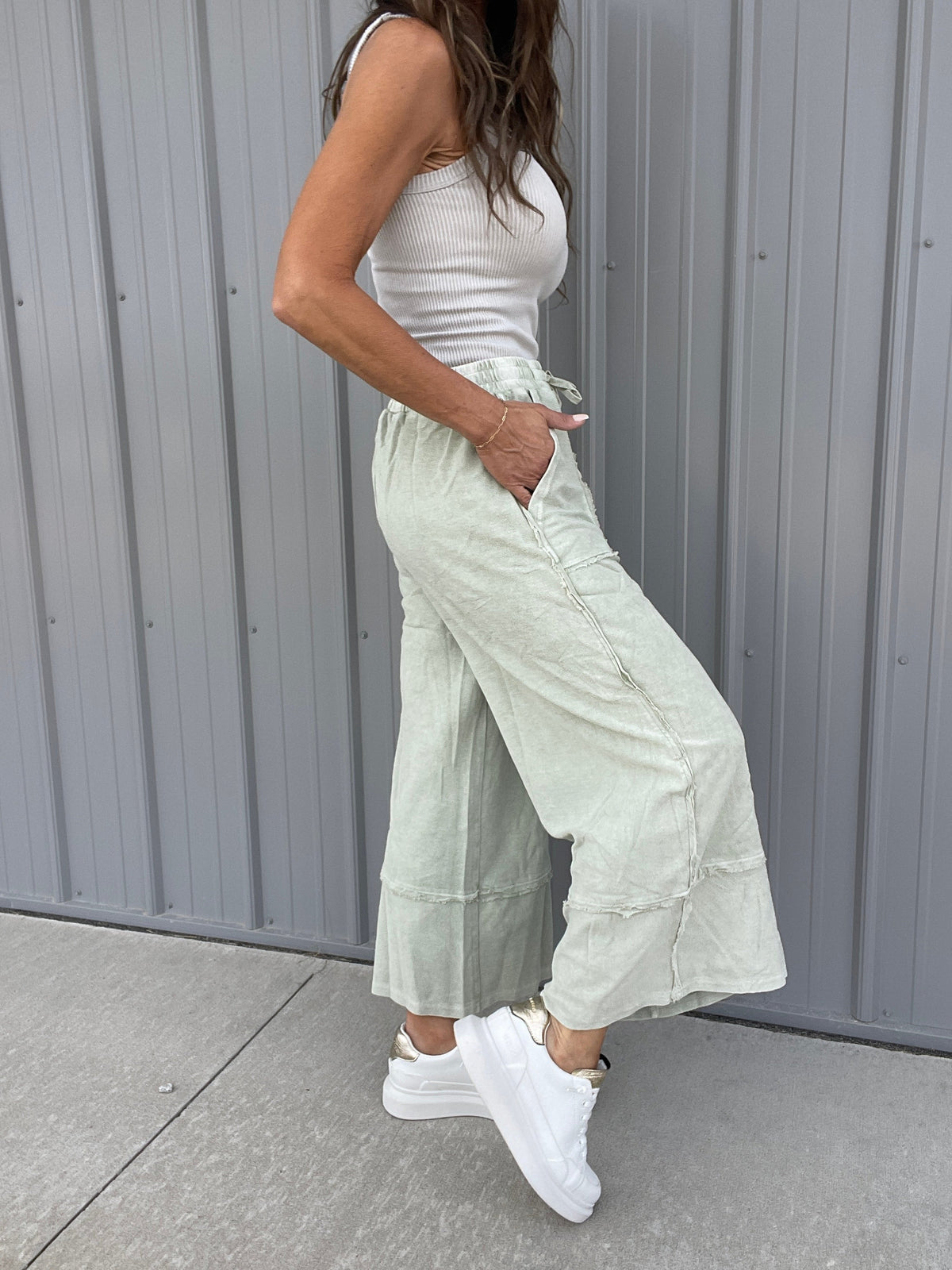 Not The Only One Wide Leg Palazzo Pants In 11 Colors *Final Sale*
