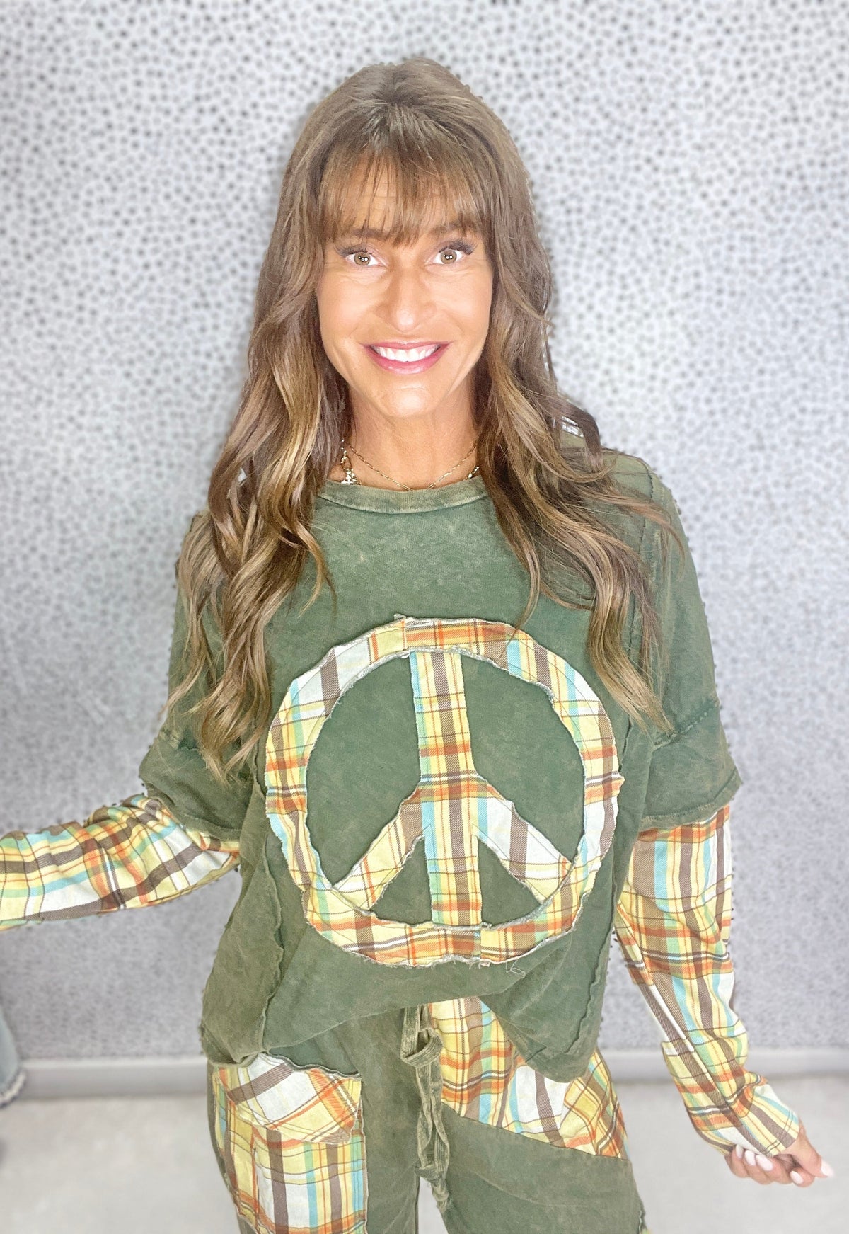 All Play No Rules Patchwork Top In 2 Colors *Final Sale*