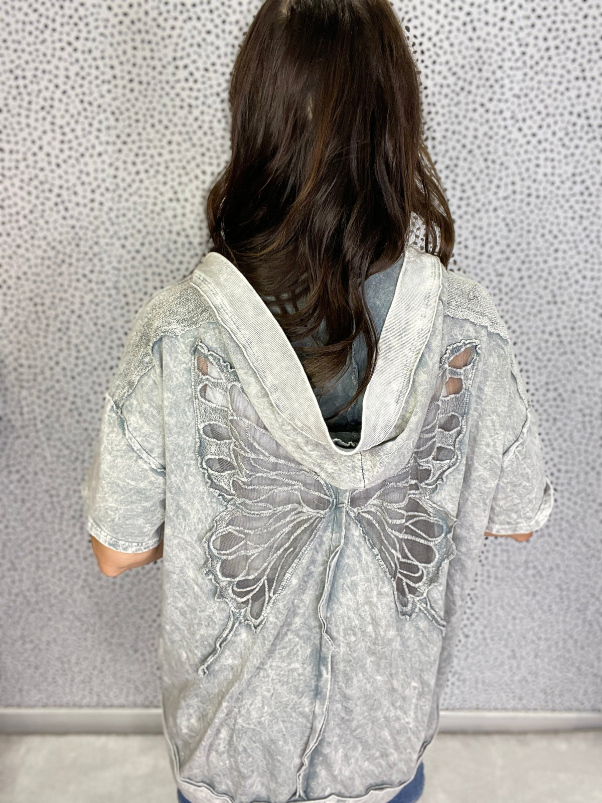 Drifted Wings Open Front Hoodie In 3 Colors *Final Sale*