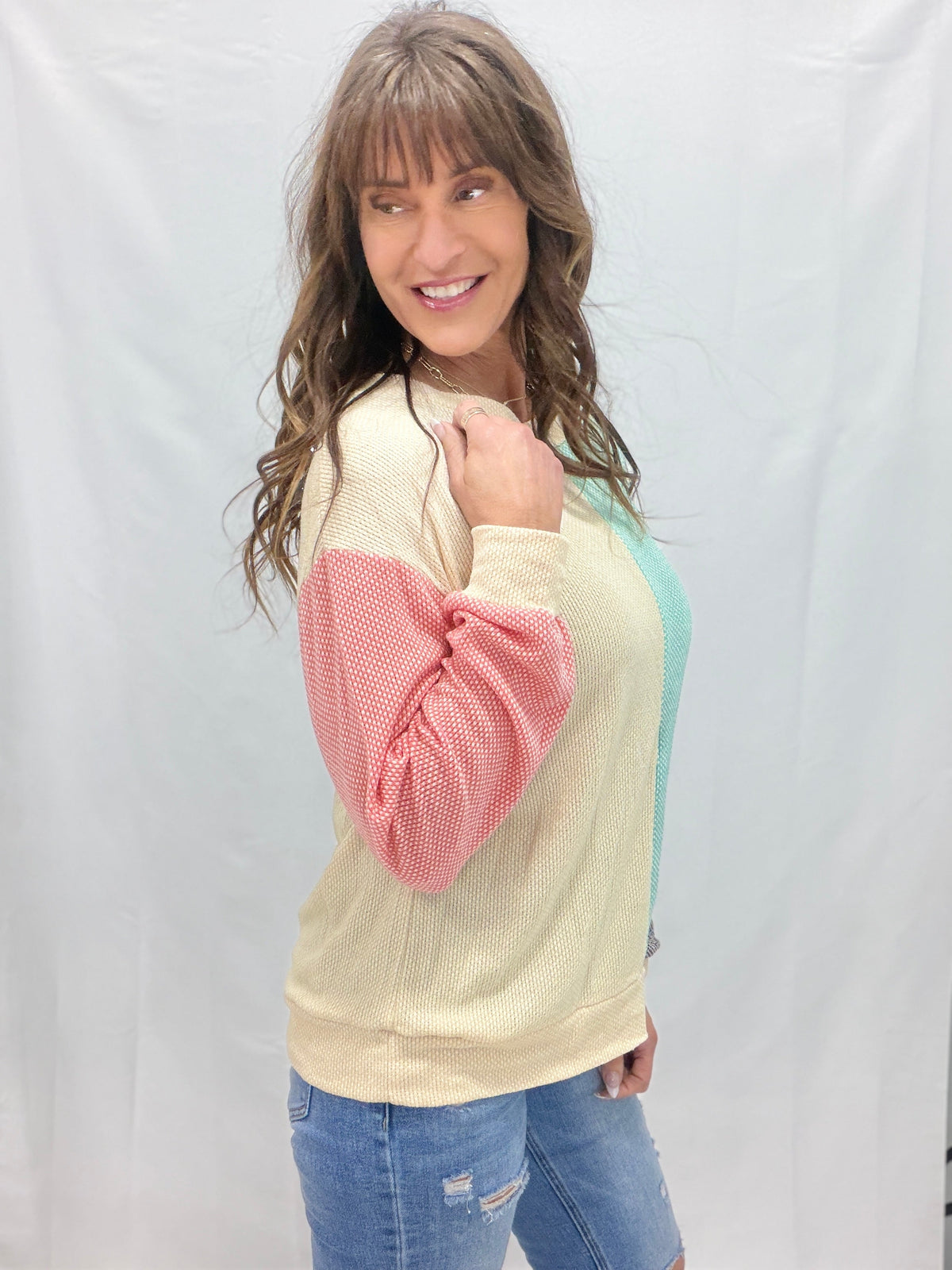 Modern Mix Long Sleeve Top *Final Sale*
