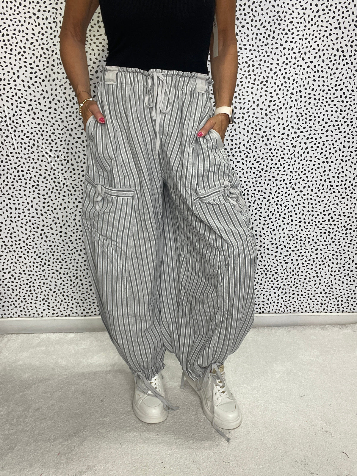 DriftLine Striped Cargo Joggers In 2 Colors