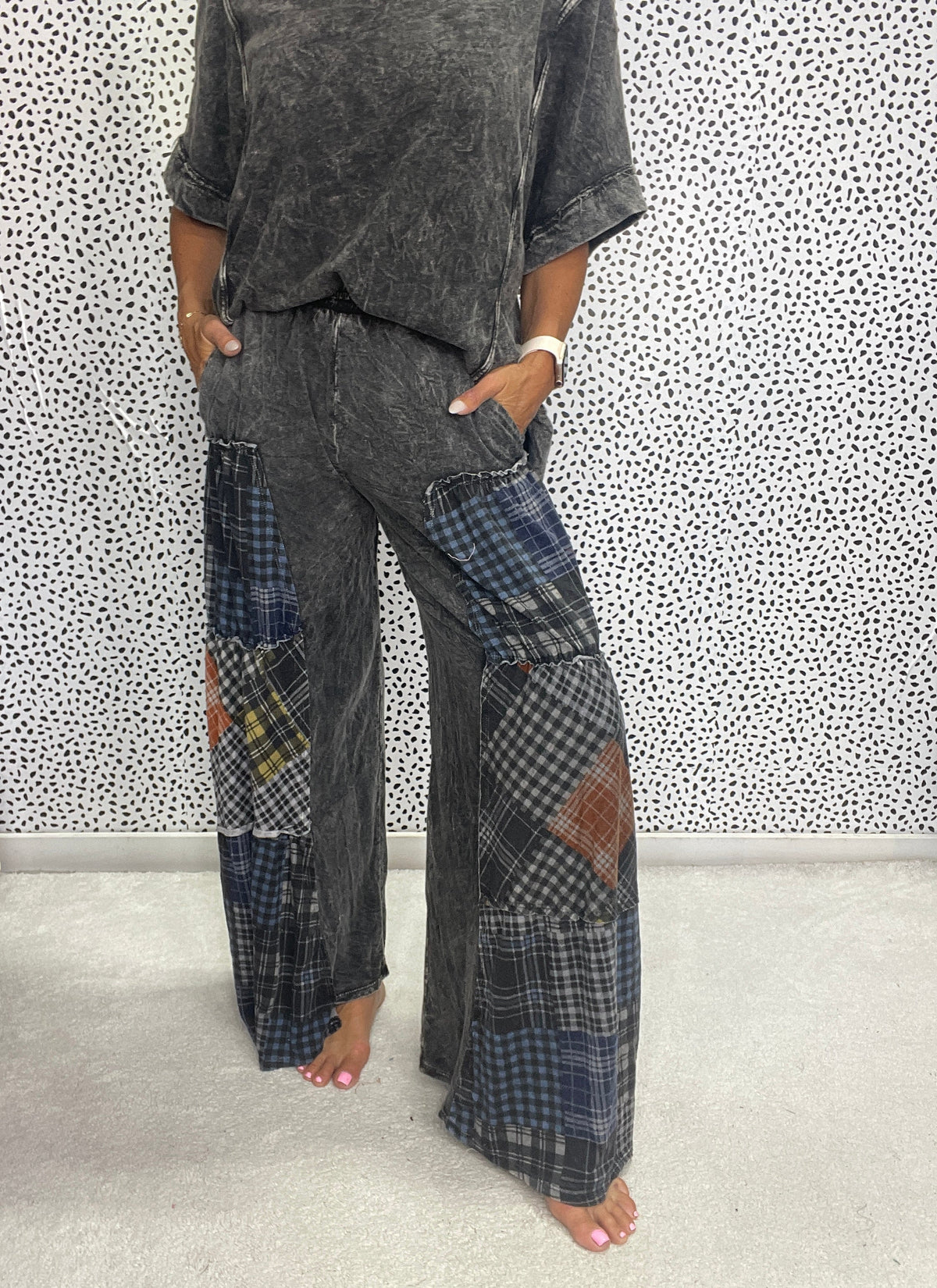 Wanderlight Plaid Tiered Pants In 2 Colors *Final Sale*