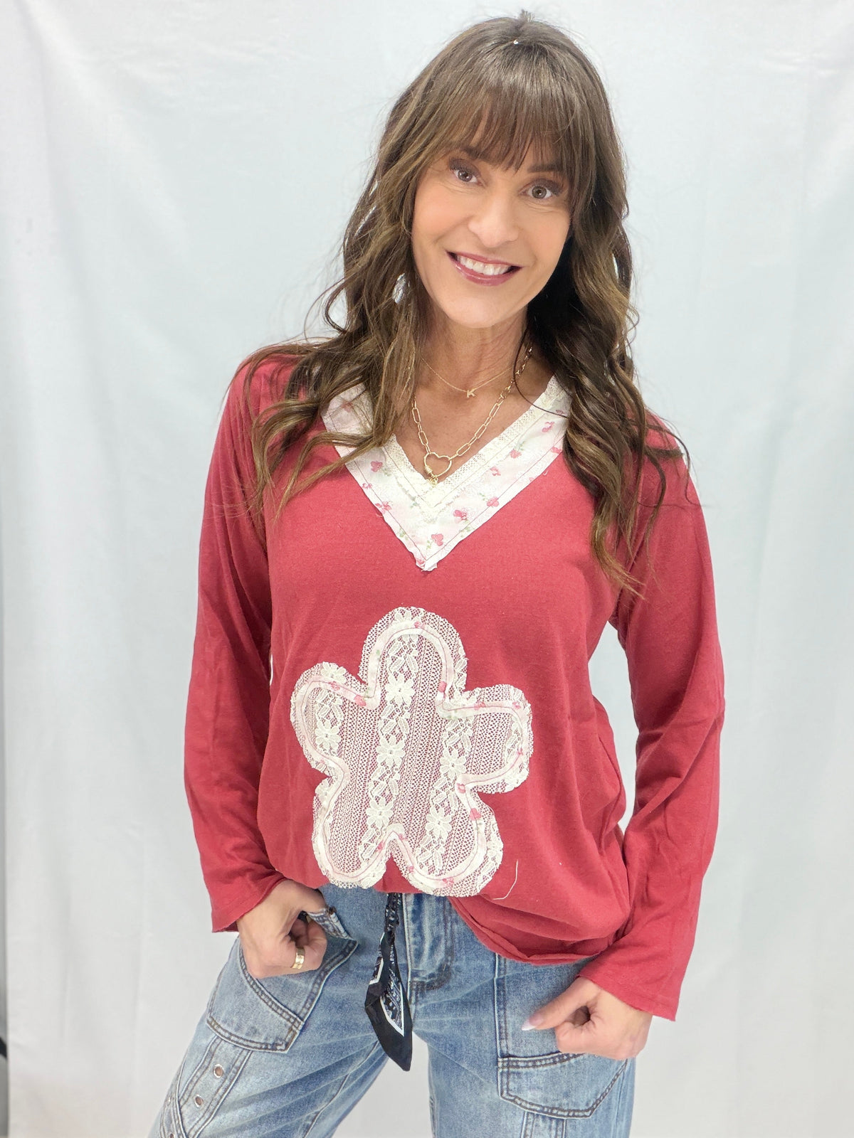 POL I Can't Believe It  Floral Patch Top In 4 Colors