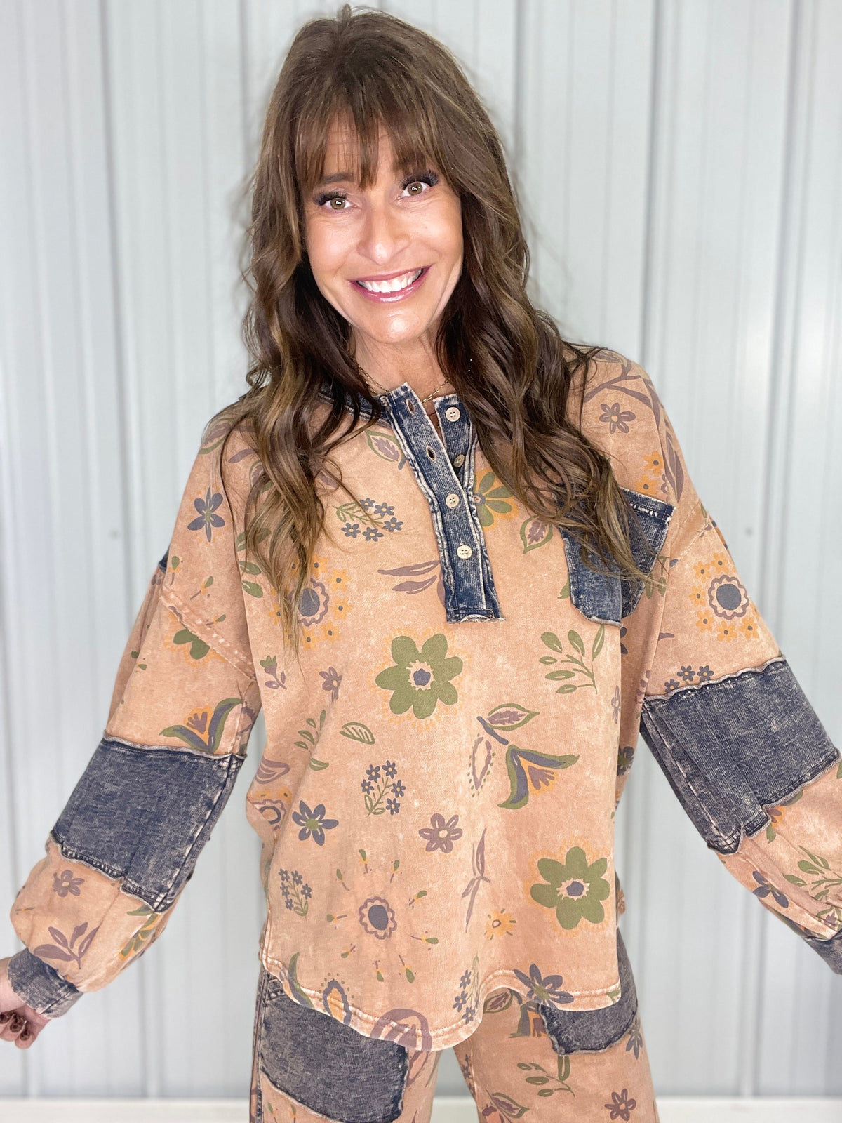 Garden Light Floral Printed Top In 3 Colors