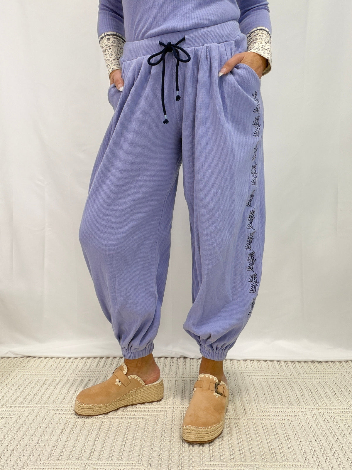 Pol Ember Relaxed Knit Pants