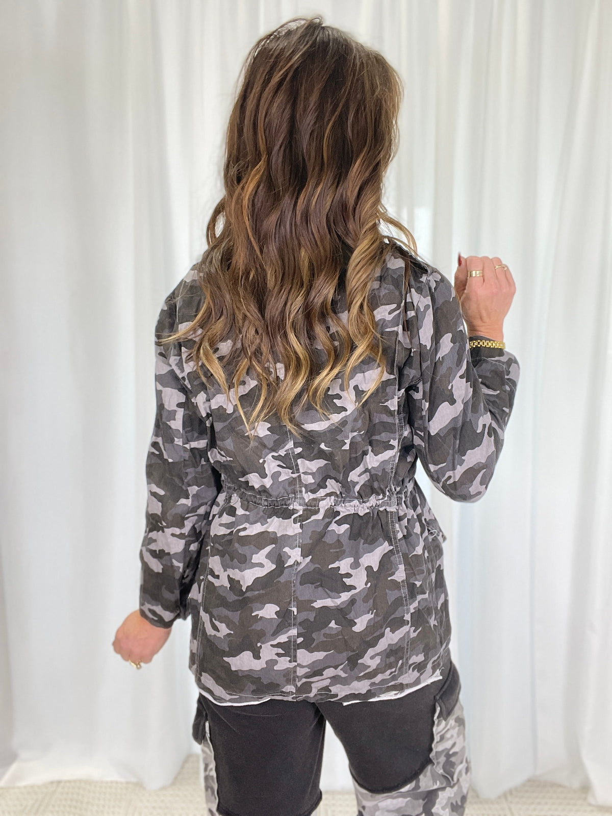 Bringing My Camo Game Cargo Jacket *Final Sale*