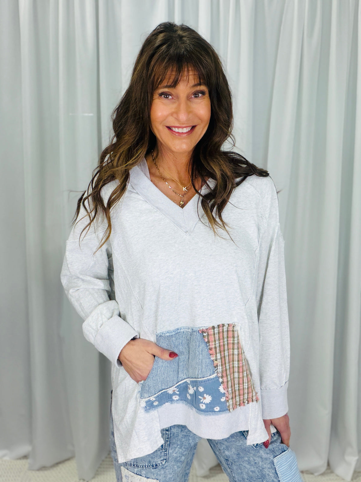 Always True Mineral Washed V-Neck Top In 2 Colors *Final Sale*