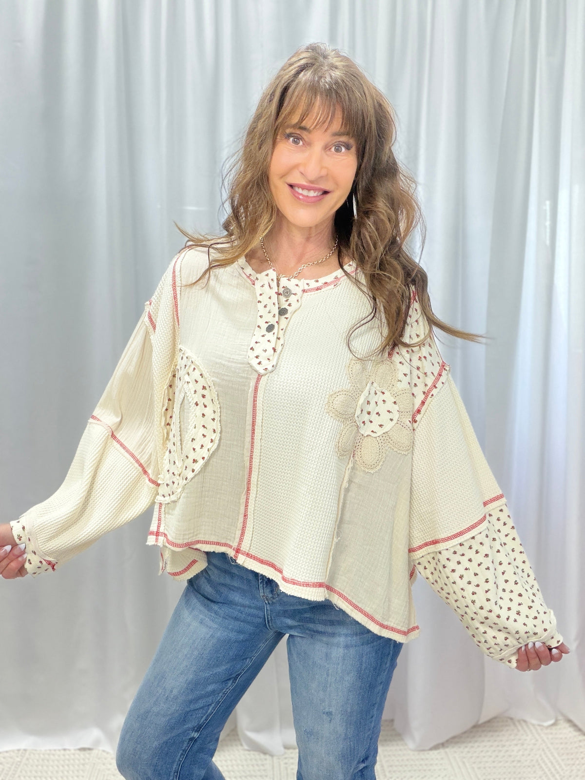 POL Little Floral Top In 2 Colors