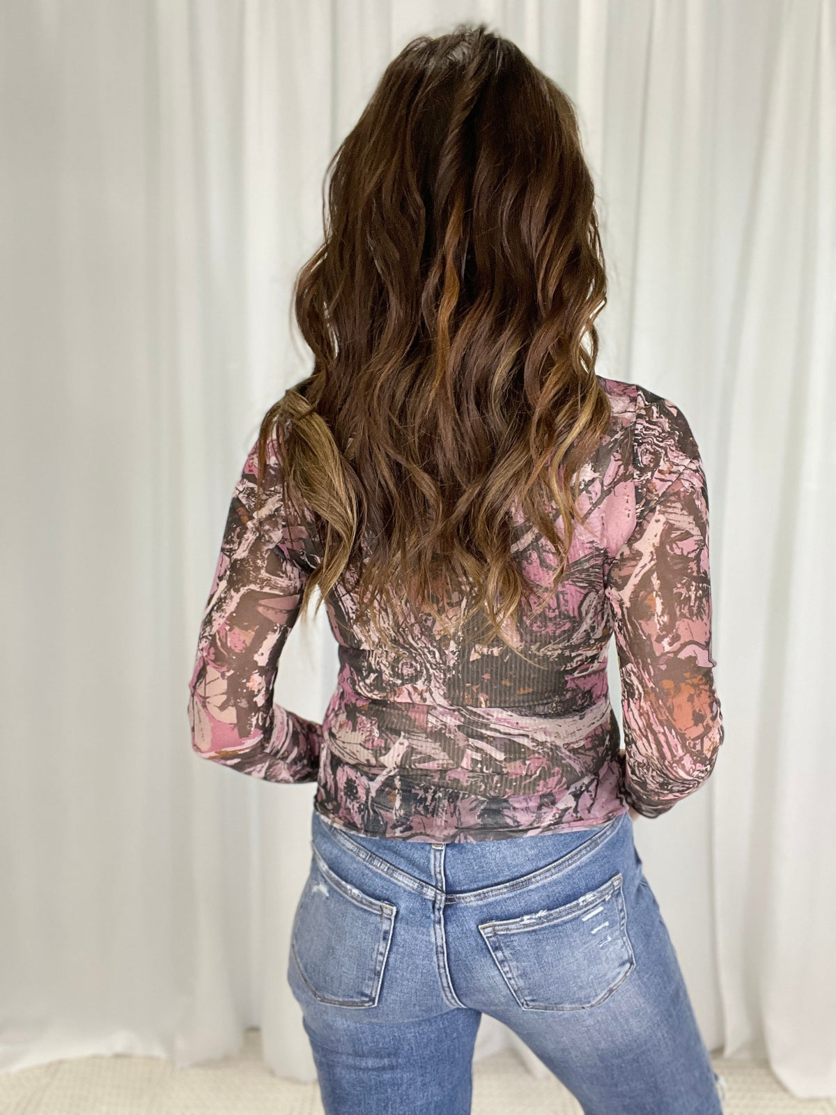 Next In Line Tree Camo Mesh Top In 2 Colors *Final Sale*