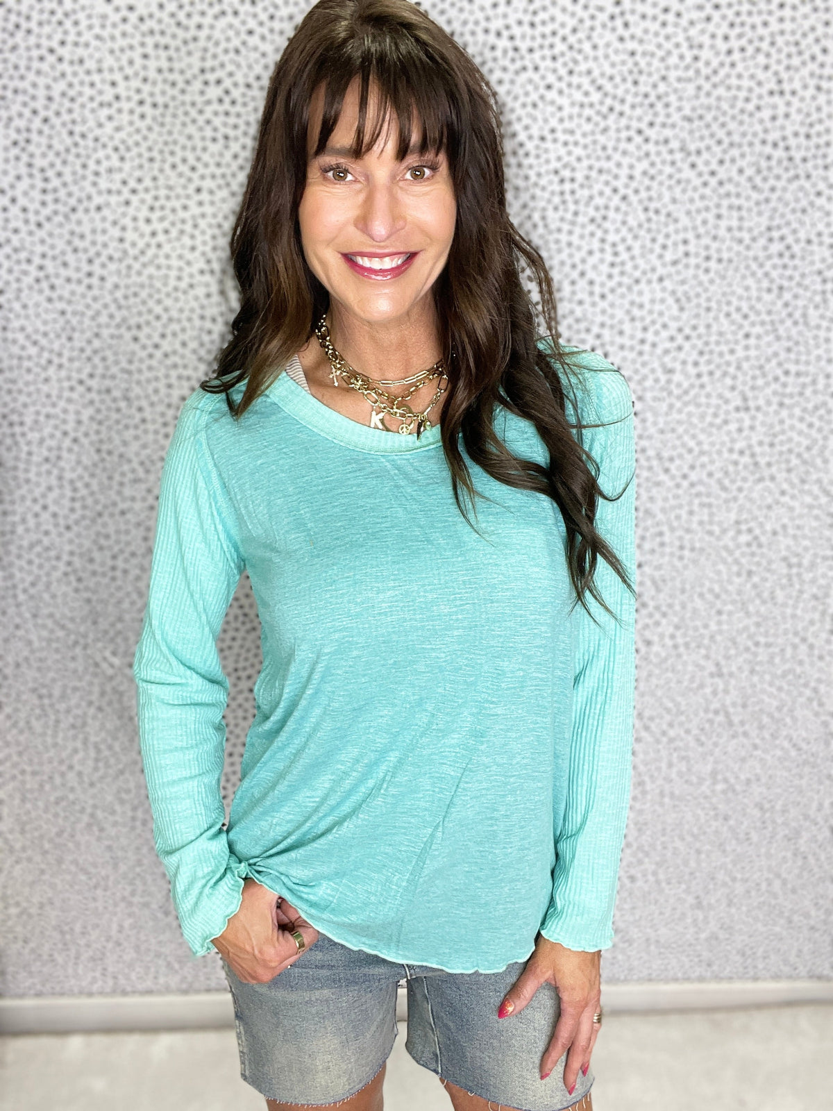 POL Free To Do It All Raglan Sleeve Top In 2 Colors *Final Sale*
