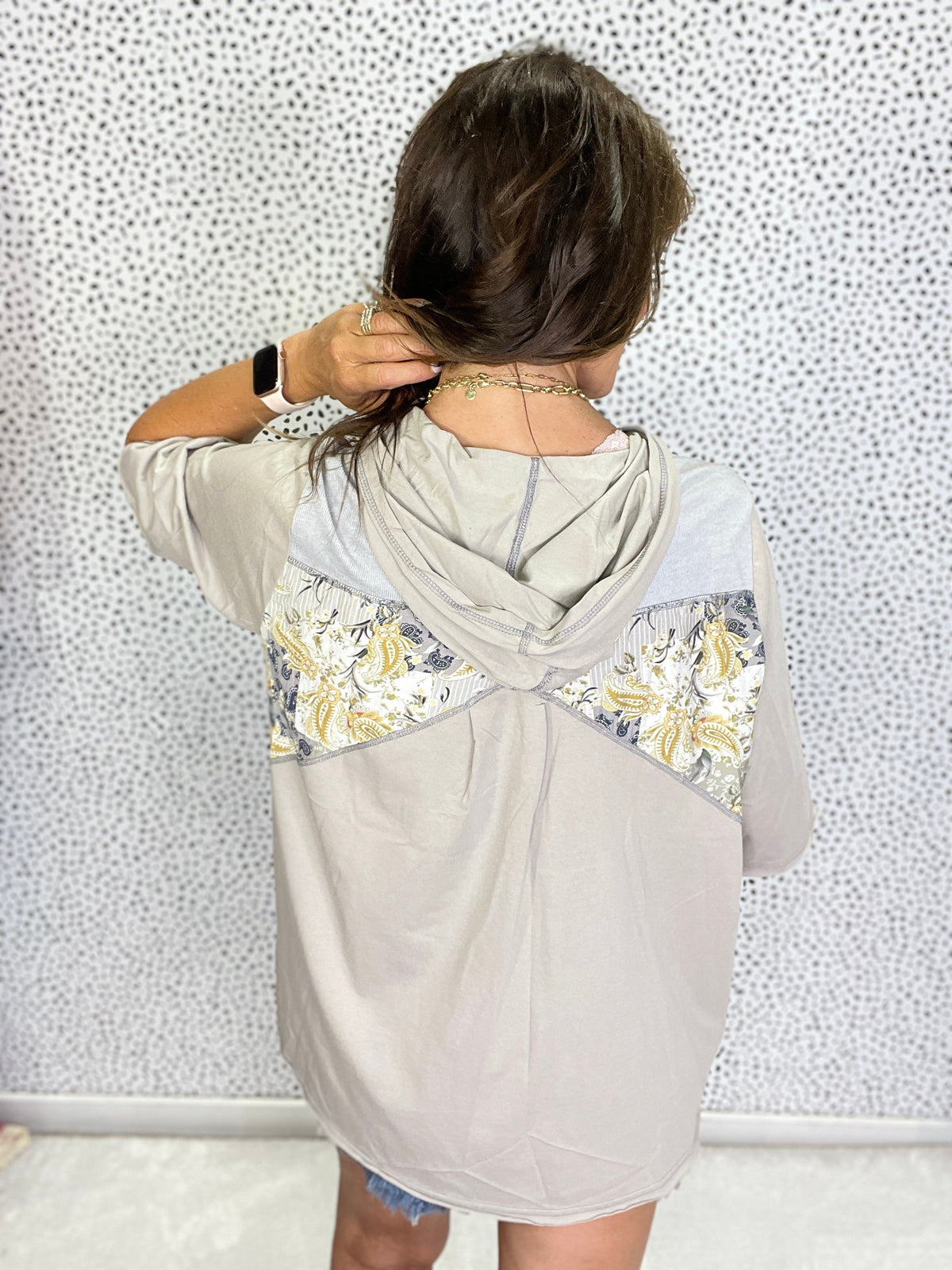 Pol Lace-Up Breeze V-Neck Top in 2 Colors