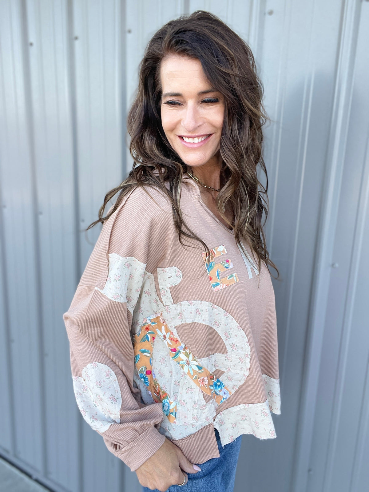 POL Peaceful Journey Long Sleeve Knit Hoodie Top In 3 Colors: Cream, Mocha, Pink *Final Sale*