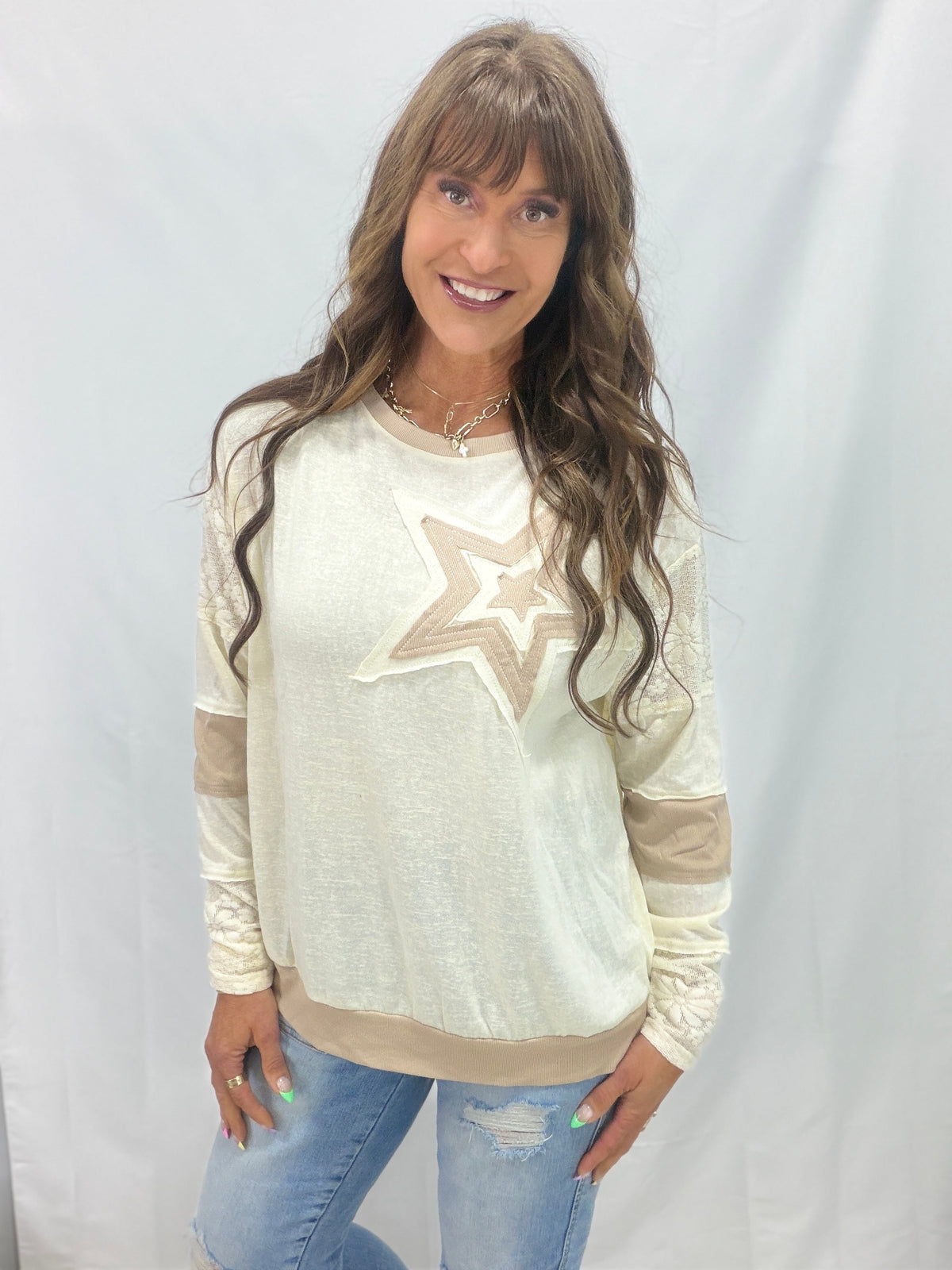 Star Power Mix Match Knit Pullover In 3 Colors