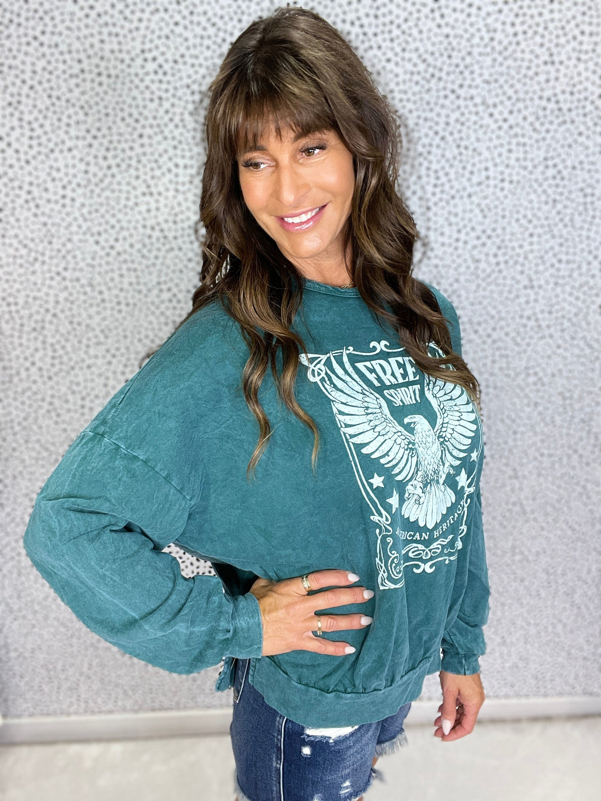 Free Spirit Mineral Wash Sweatshirt in 9 Colors *Final Sale*