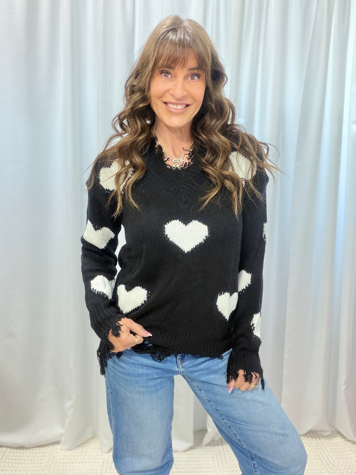 Don't Break My Heart Sweater *Final Sale*