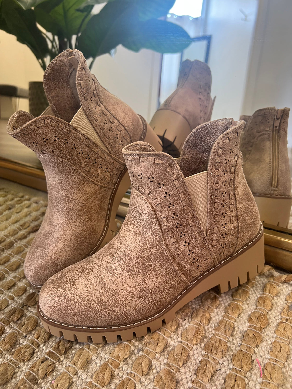 Aryana Cutout Chunky Sole Booties *Final Sale*