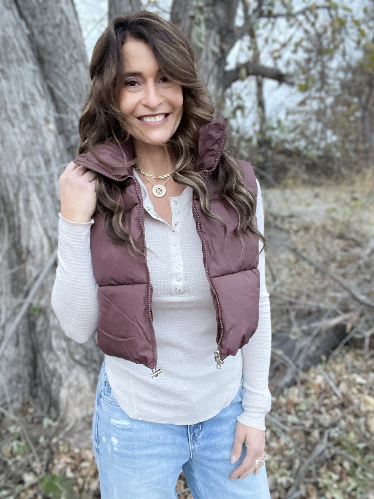 Out And About Cinched Crop Puffer Vest In 4 Colors *Final Sale*