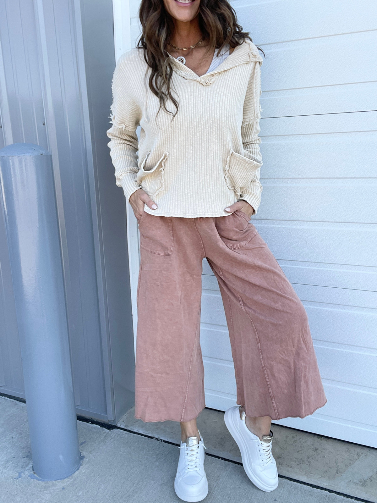 In Style Terry Knit Crop Pants In 11 Colors