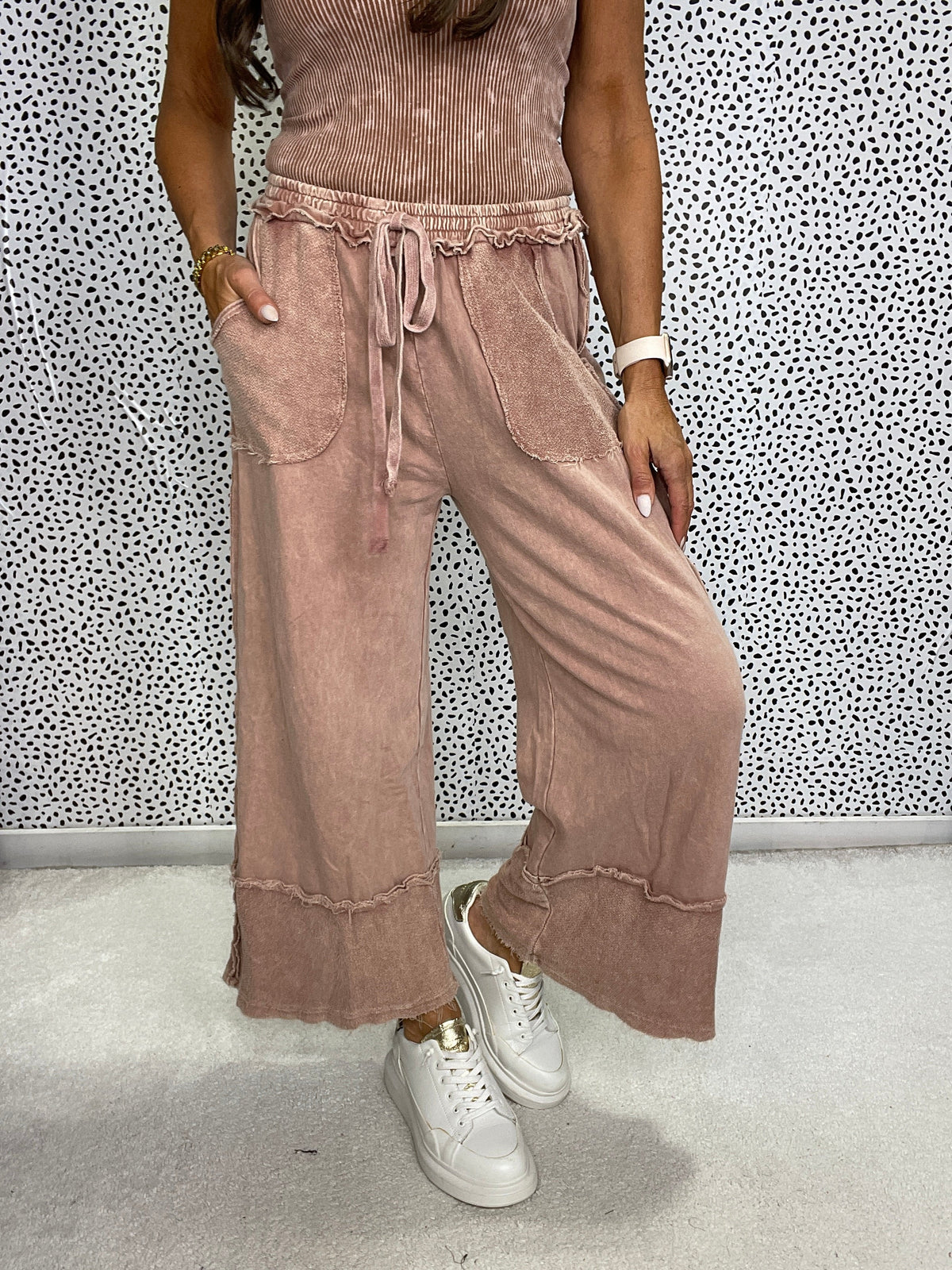 Pretty Girl Easy Mineral Wash Pants In 13 Colors