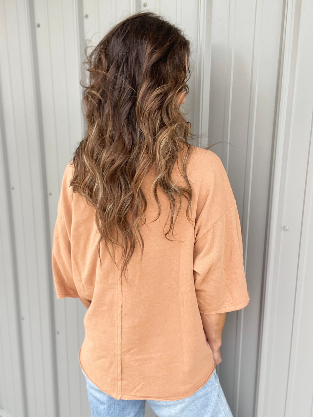 Know Peace Knit Top In 4 Colors: Rose, Oatmeal. Camel, Sage *Final Sale*