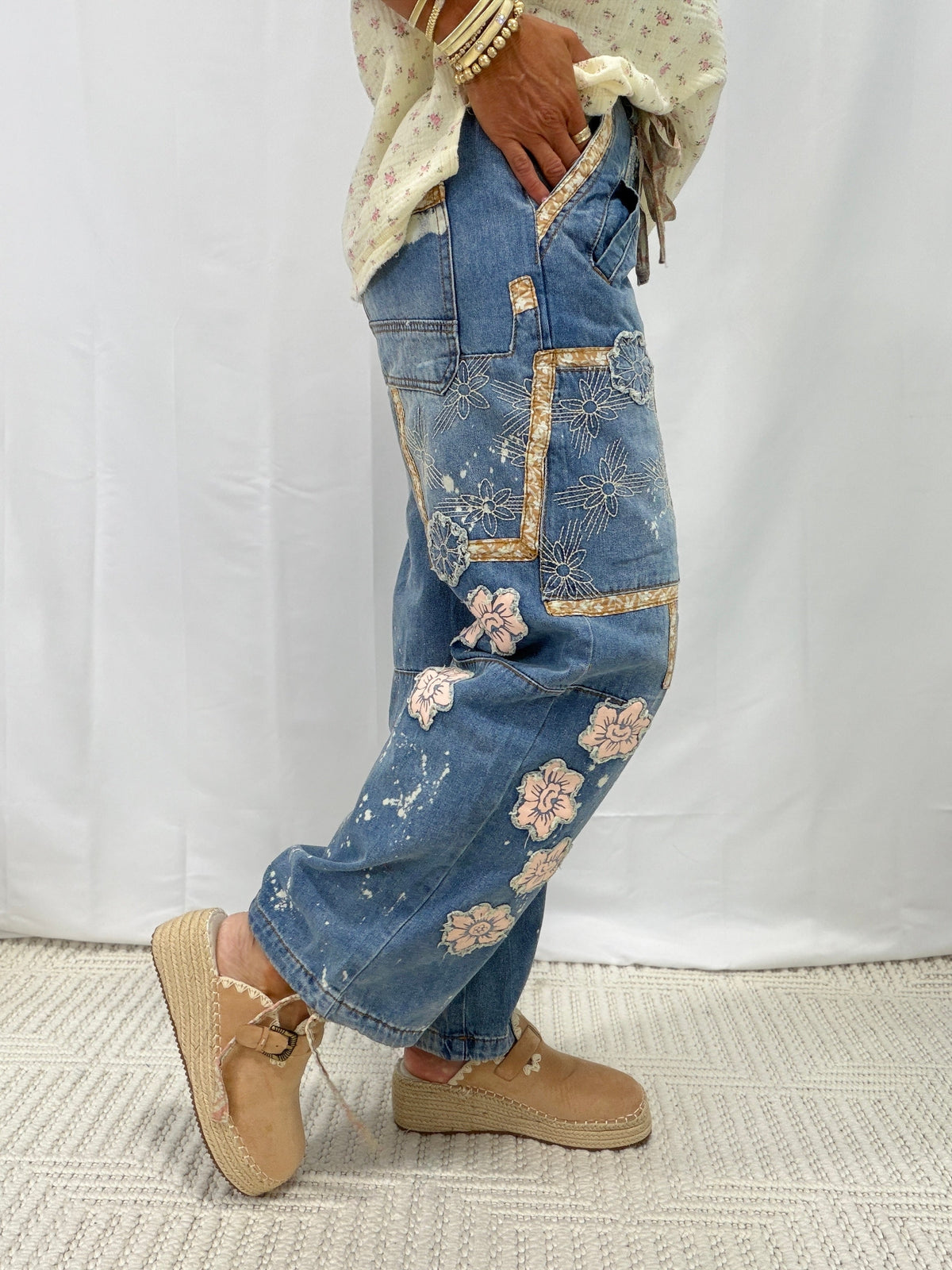 Oli & Hali Garden Luxe Drawstring Waist Jeans