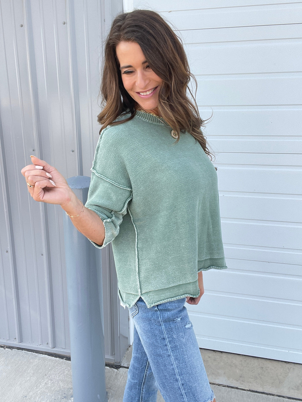All For It Half Sleeve Knit Sweater In 8 Colors *Final Sale*