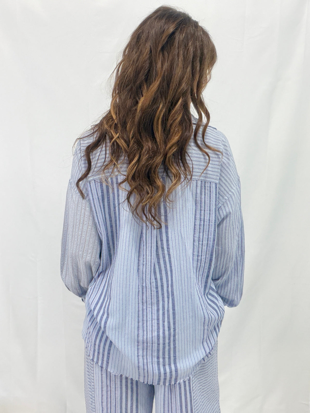 Slay Your Way Button Down Cotton Top In 2 Colors