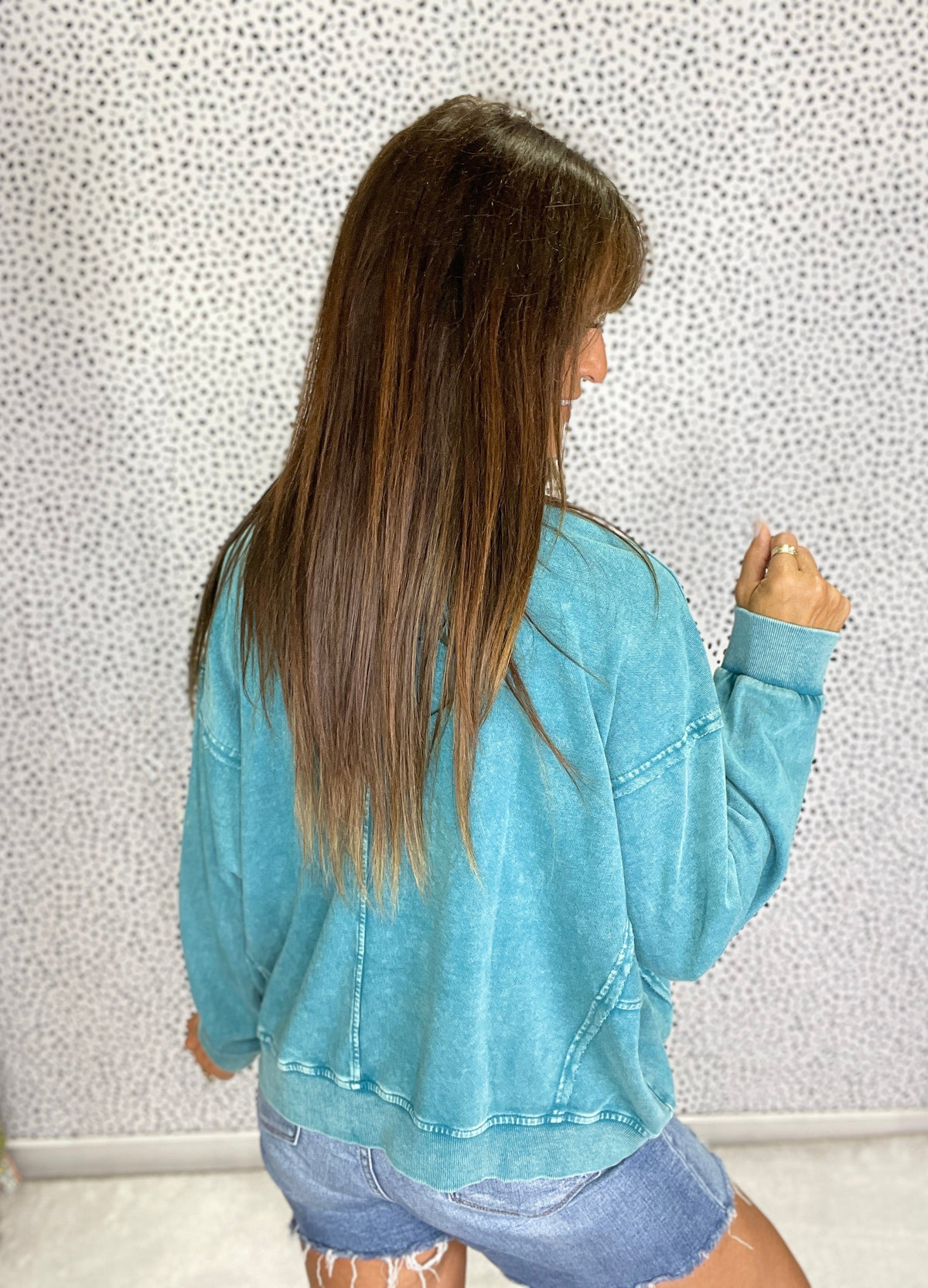 Petal Power Terry Knit Pullover Top In 15 Colors