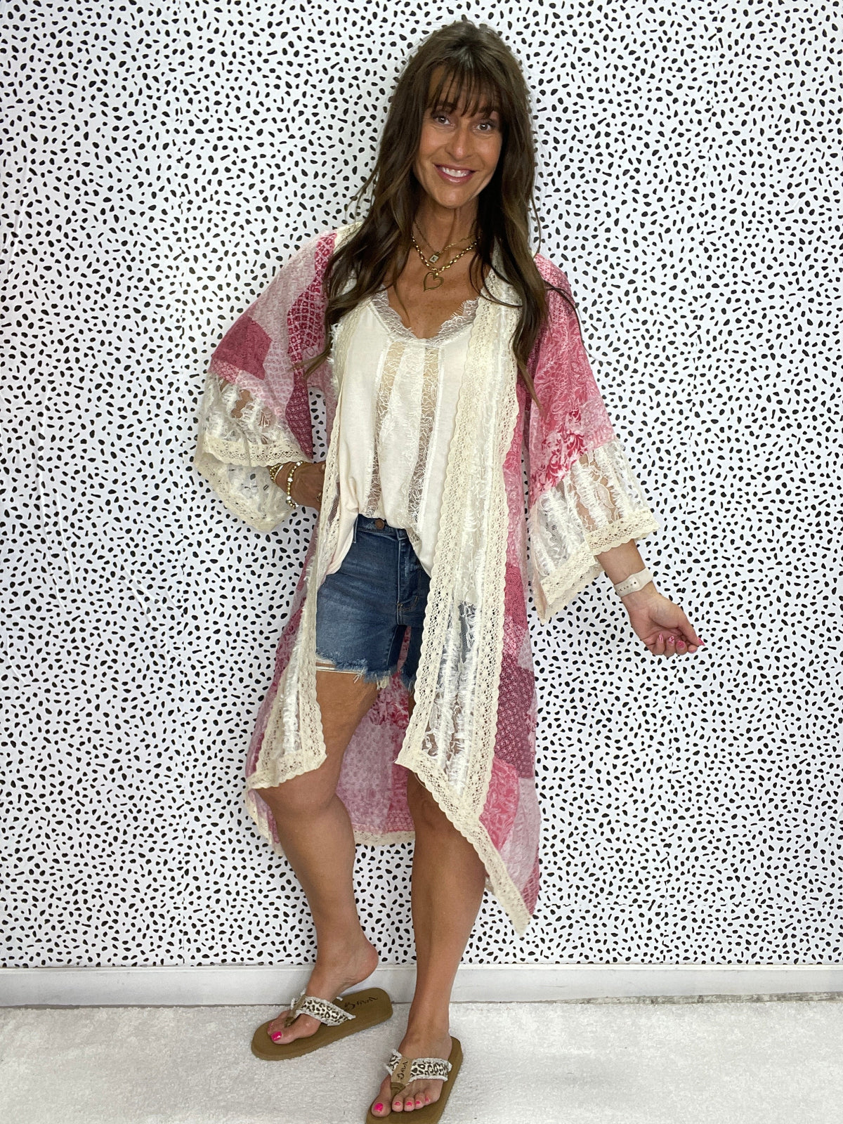 Pol Moonlight Patch Lace Cardigan In 2 Colors