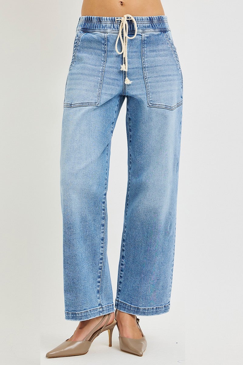 Worth The Detour Slouchy Crop Jeans In Medium