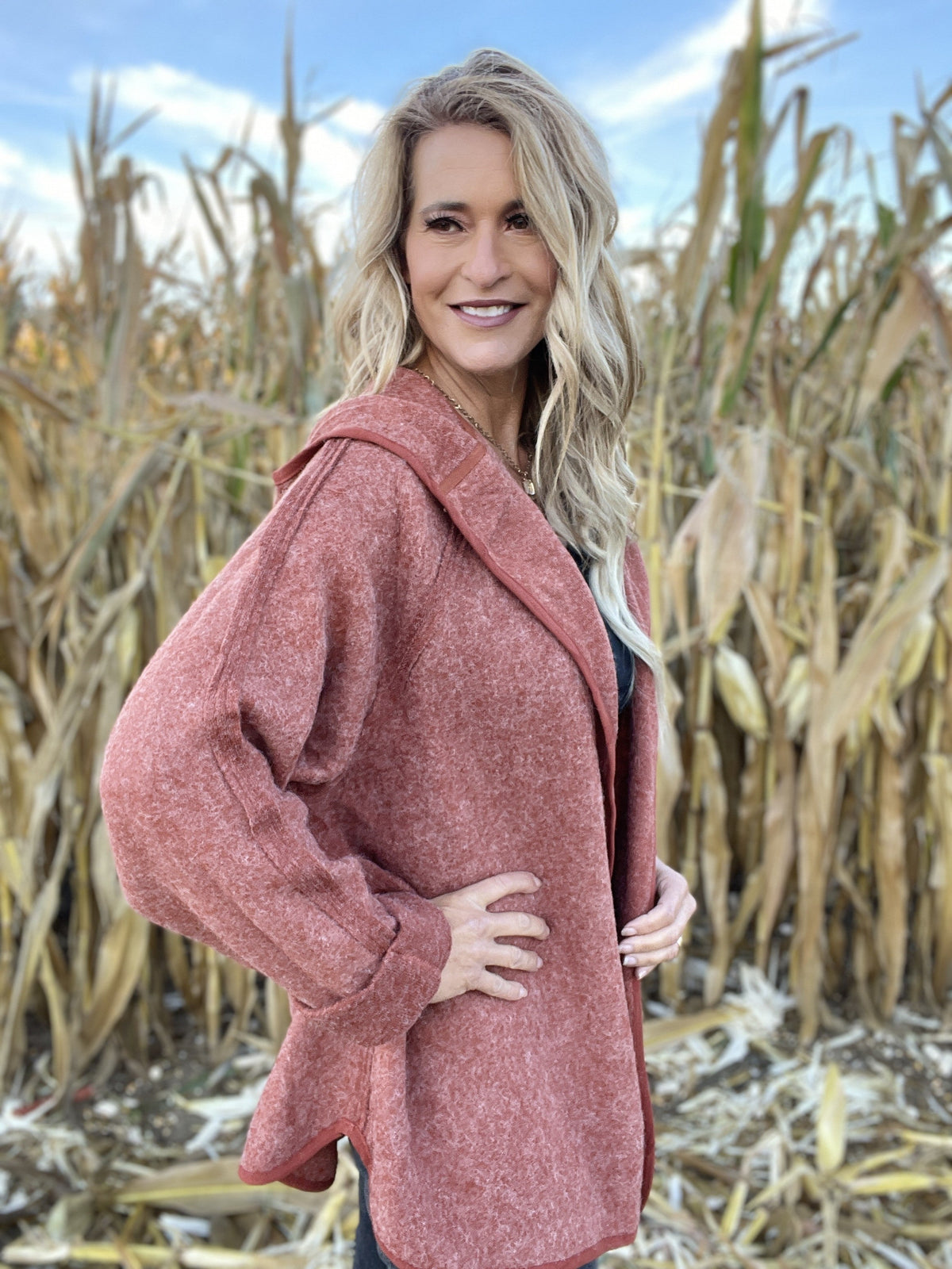 Can't Wait To Fall In Love Rust Jacket *Final Sale*