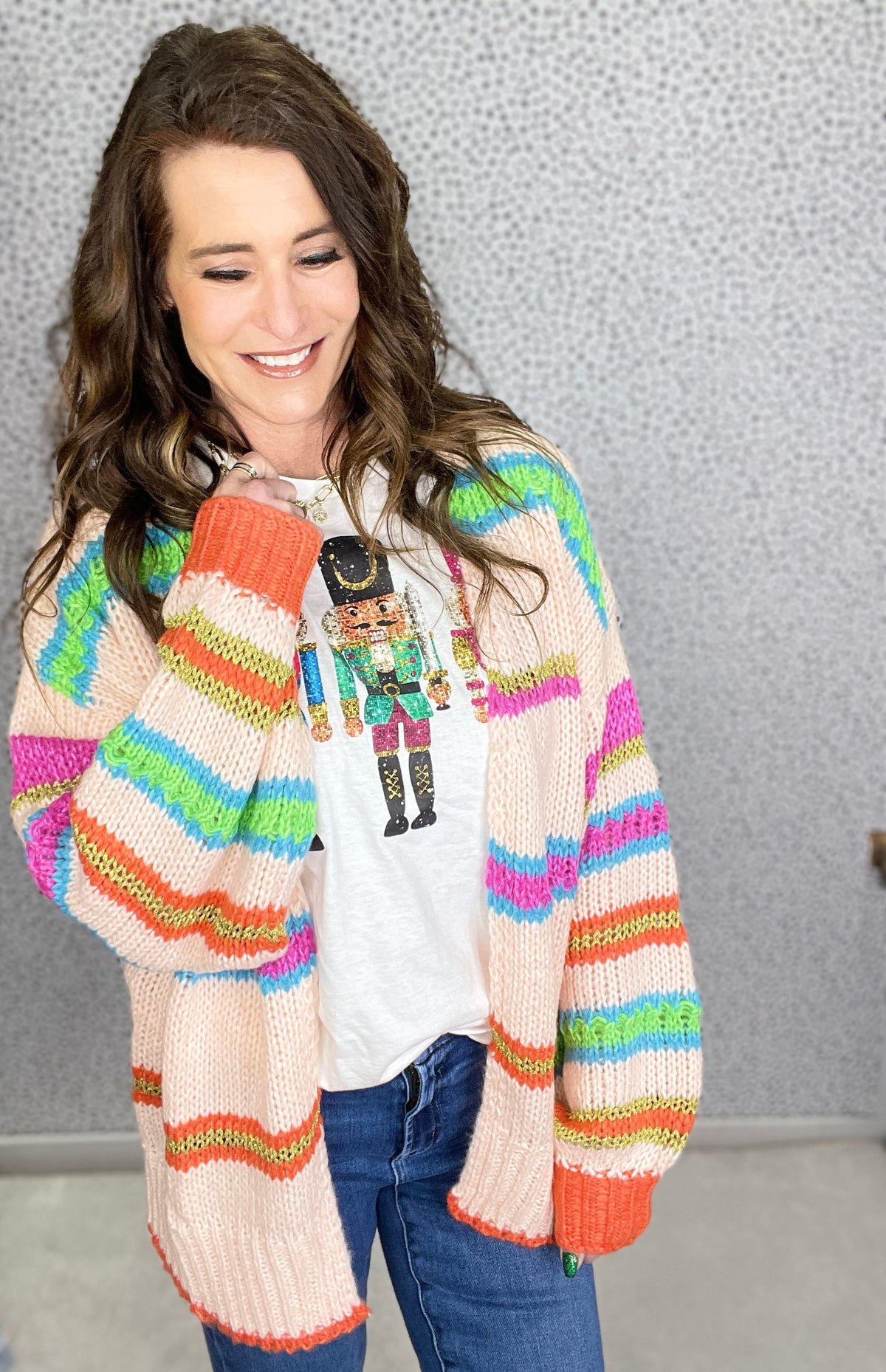 If I Would've Know Striped Oversized Cardigan