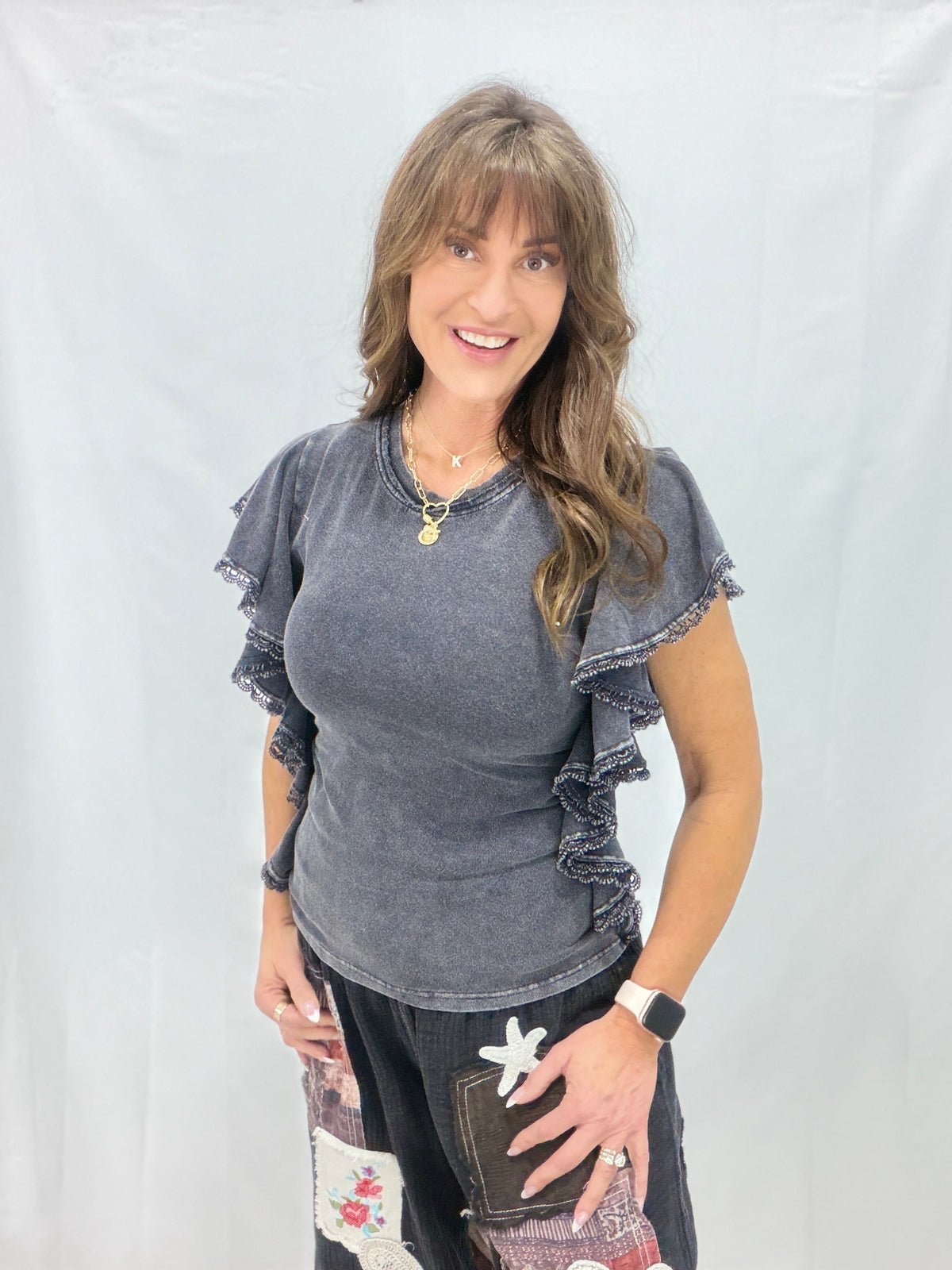 Queen For A Day Mineral Washed Top In 3 Colors