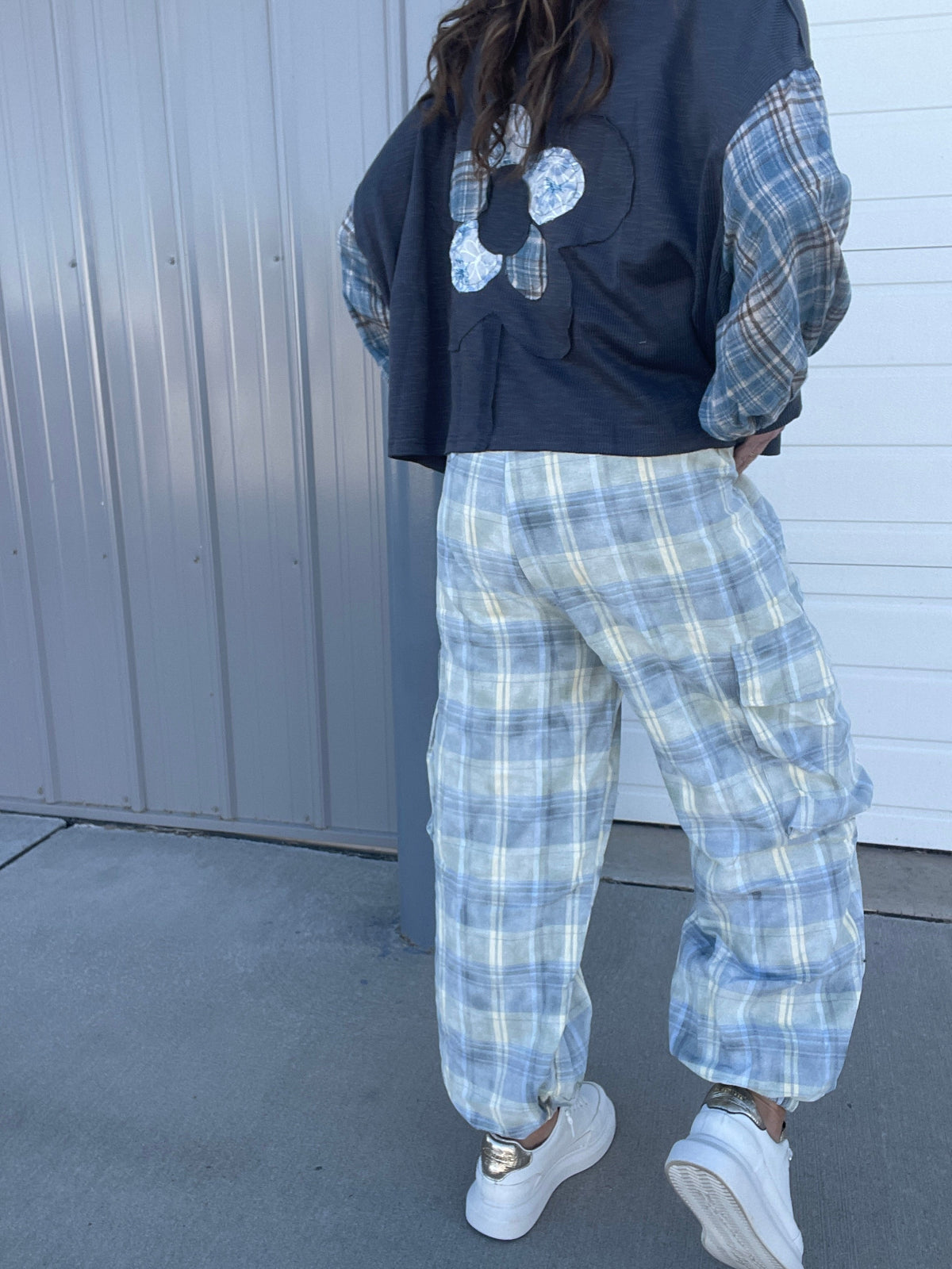 POL Stay True Plaid Print Cotton Jogger Pants In 2 Colors