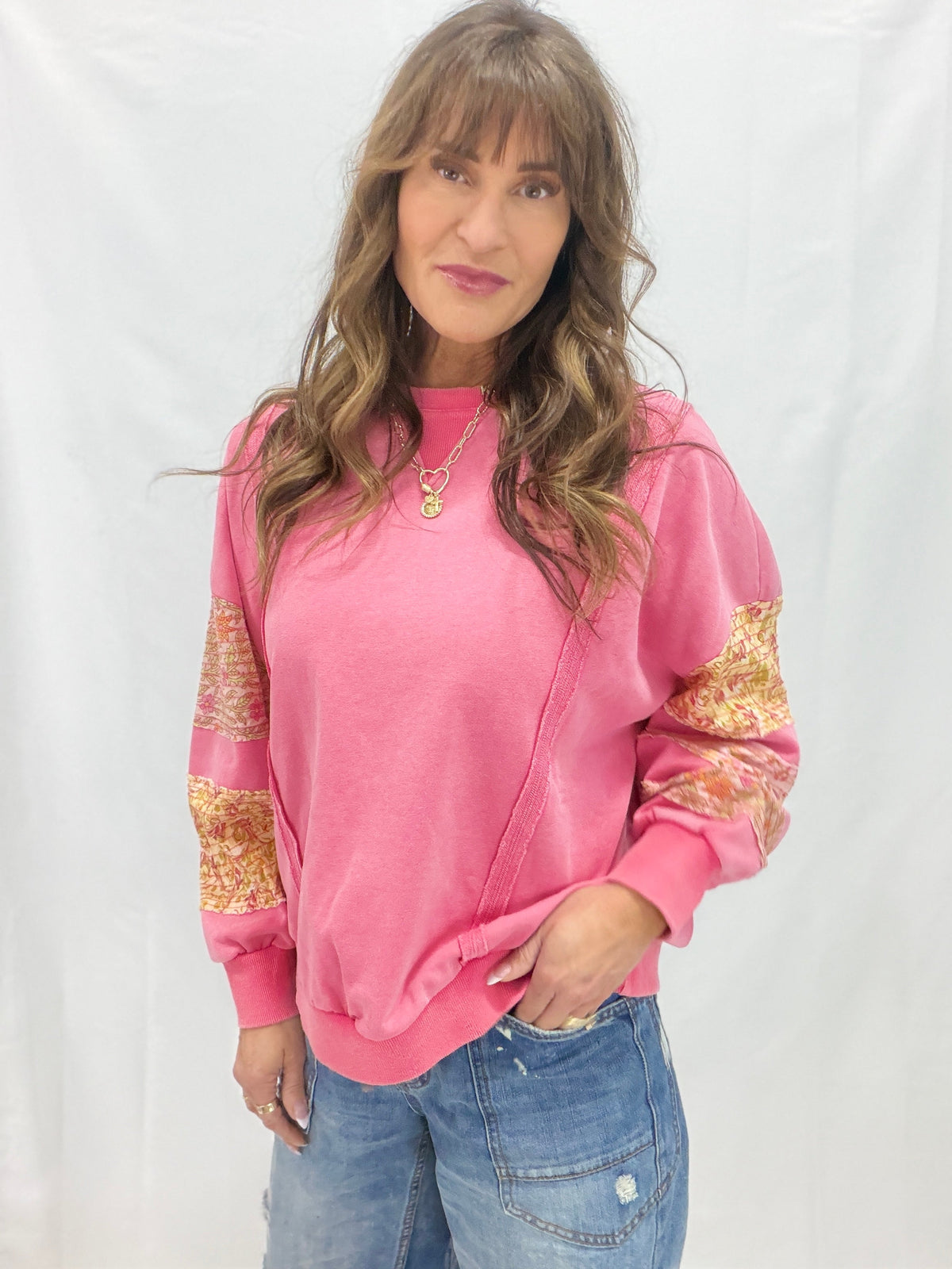 Get Back Up Washed Terry Top In 2 Colors