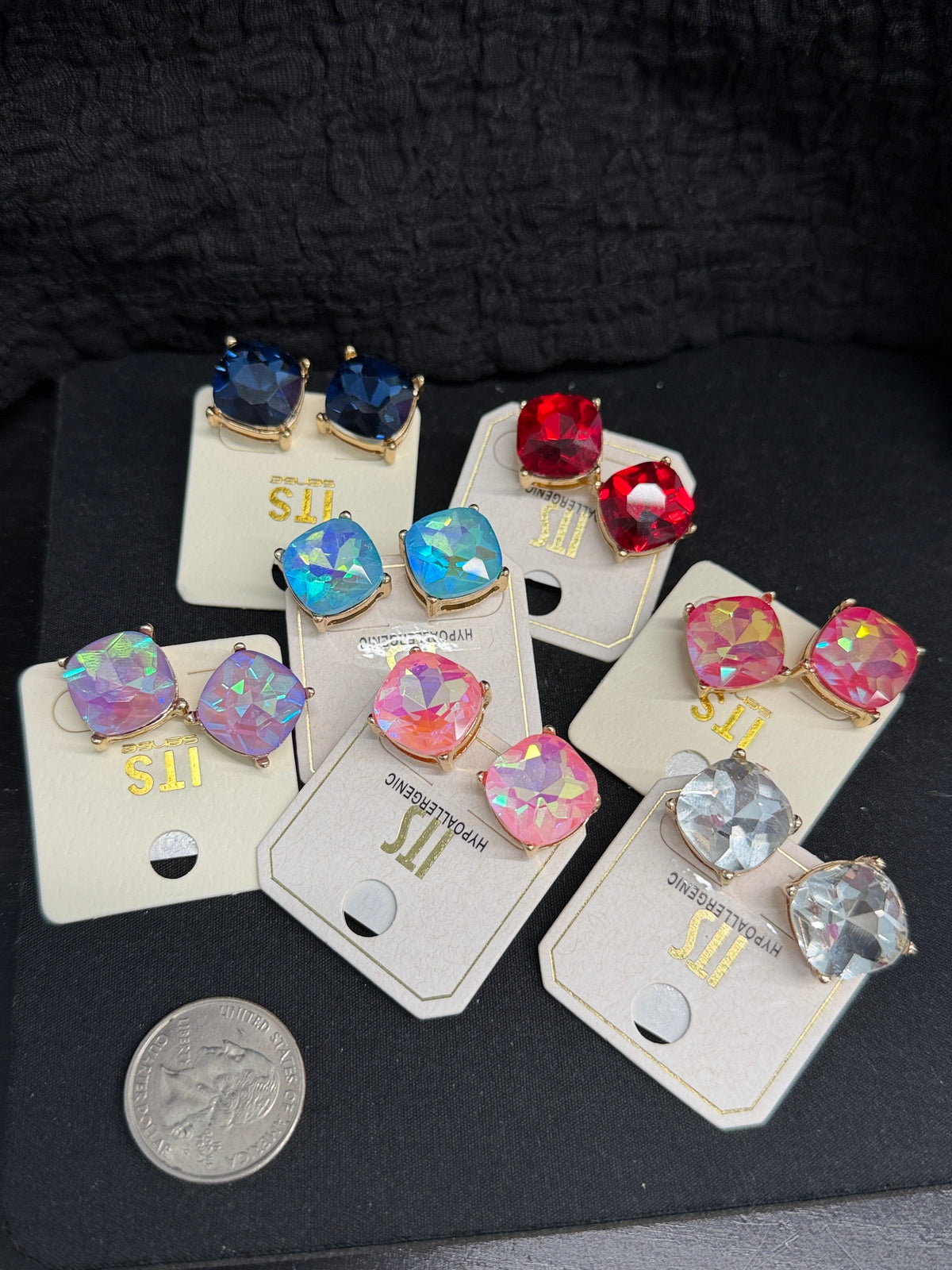 Big Fancy Stud Earrings in 7 Colors *Final Sale*