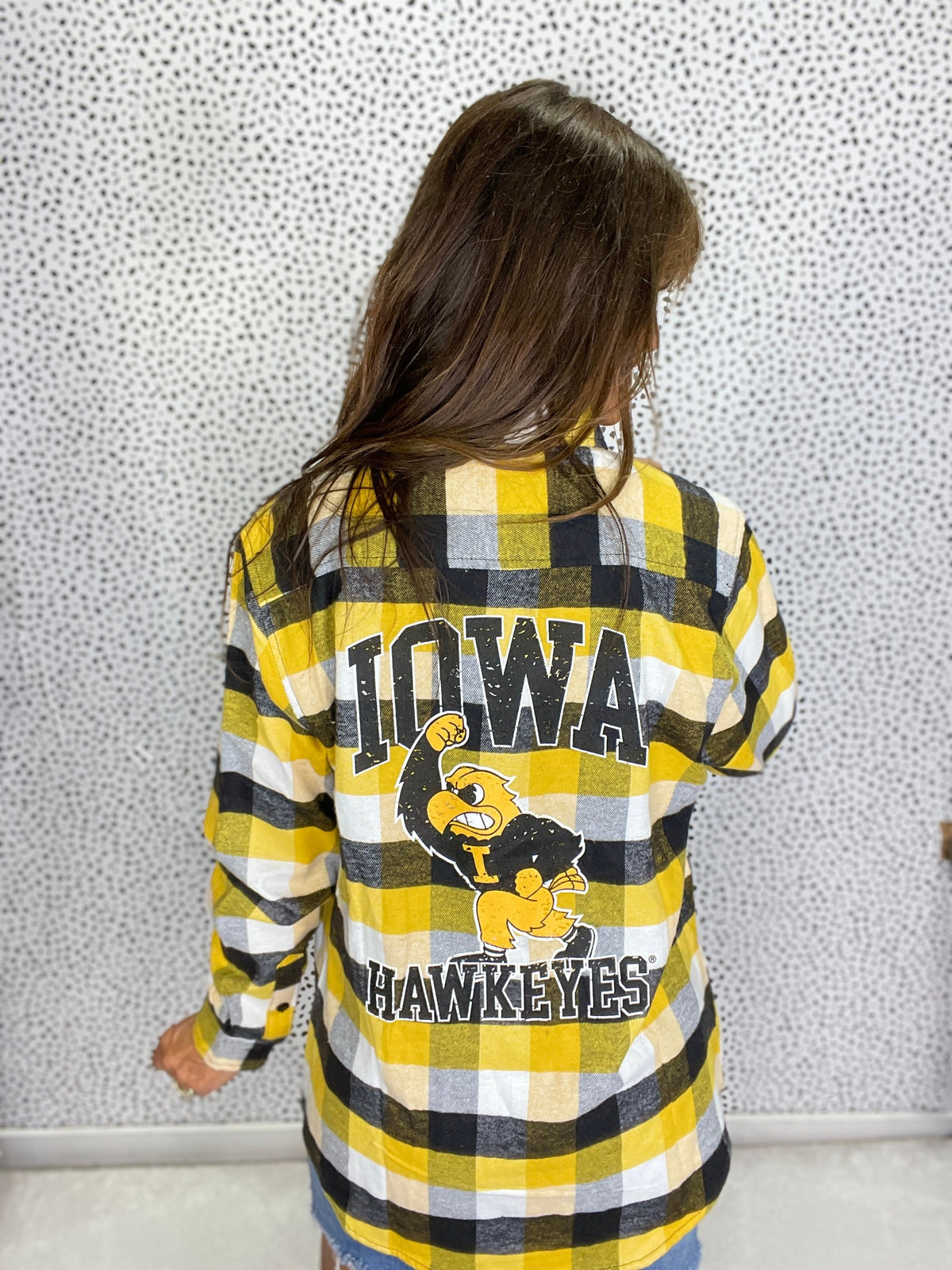Black & Gold  Iowa Big Herky Flannel