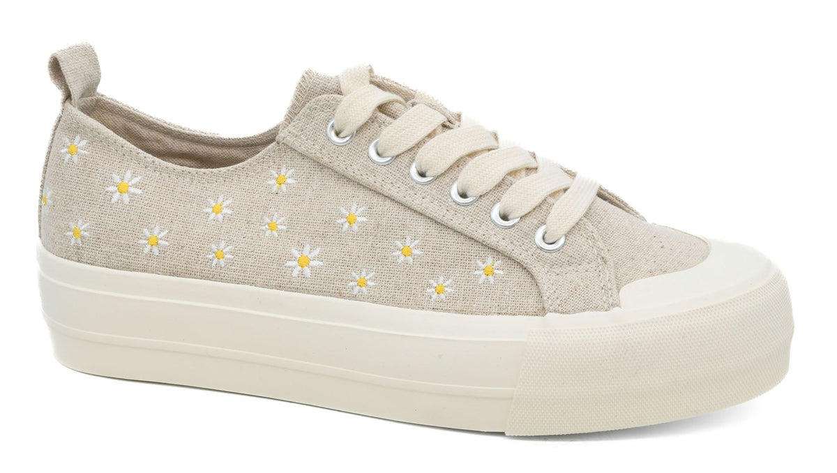 Corkys Denim Take The Lead Daisies Sneakers In 2 Colors *Final Sale*