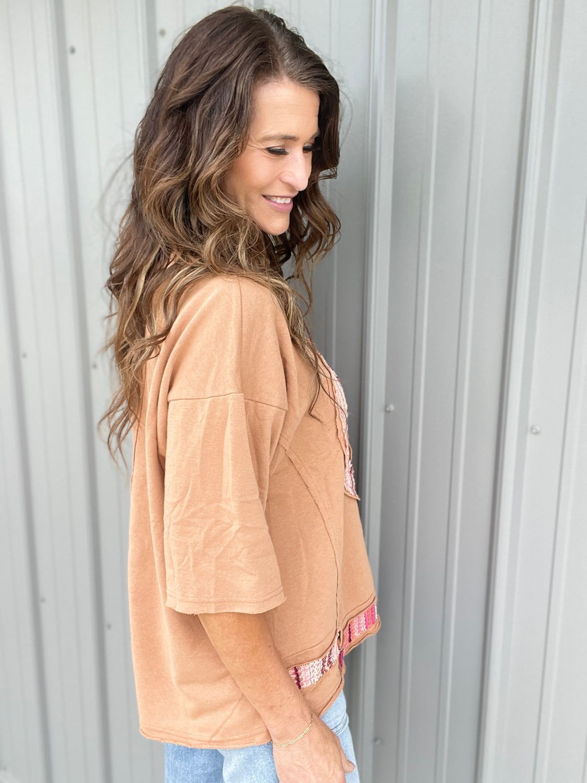 Know Peace Knit Top In 4 Colors: Rose, Oatmeal. Camel, Sage *Final Sale*