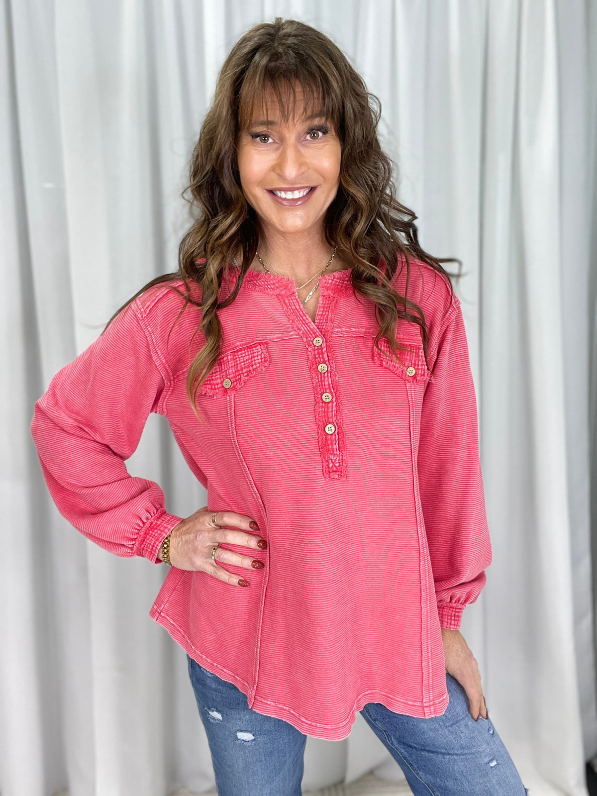 Sweet Canyon Henley in 2 Colors