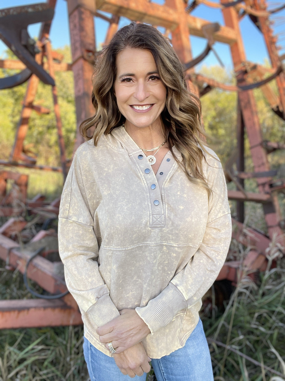 Casual Occasions Acid Wash Kangaroo Pocket Hoodie In 4 Colors *Final Sale*
